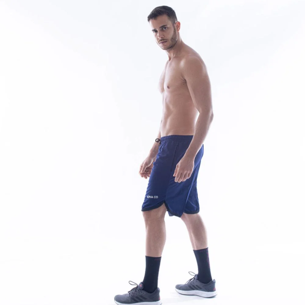 Bermuda Dry Fit Basic Azul Marinho - Image 4
