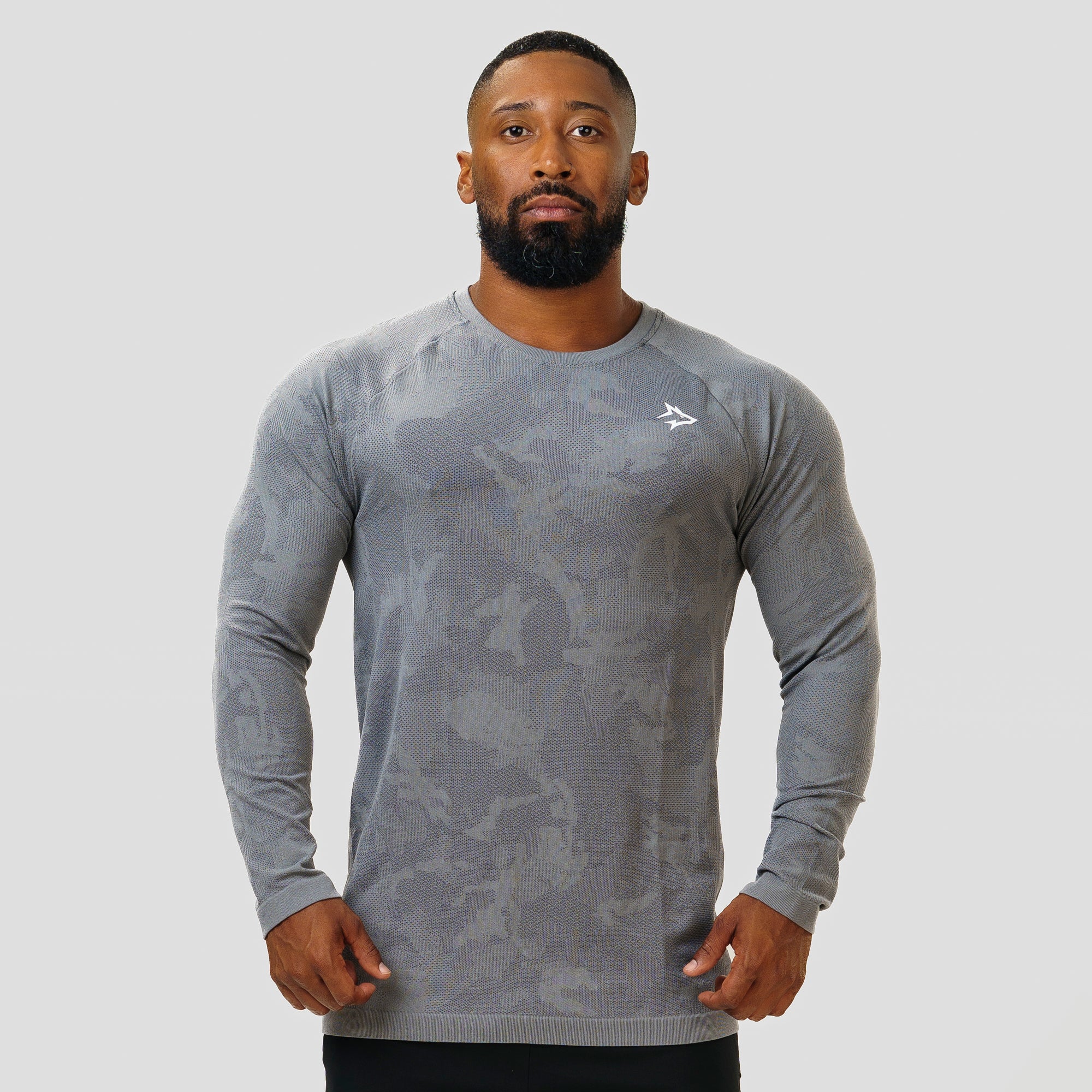 Camisa Manga Longa Apex Dry New Lupus Cinza - Sem Costura - Image 3