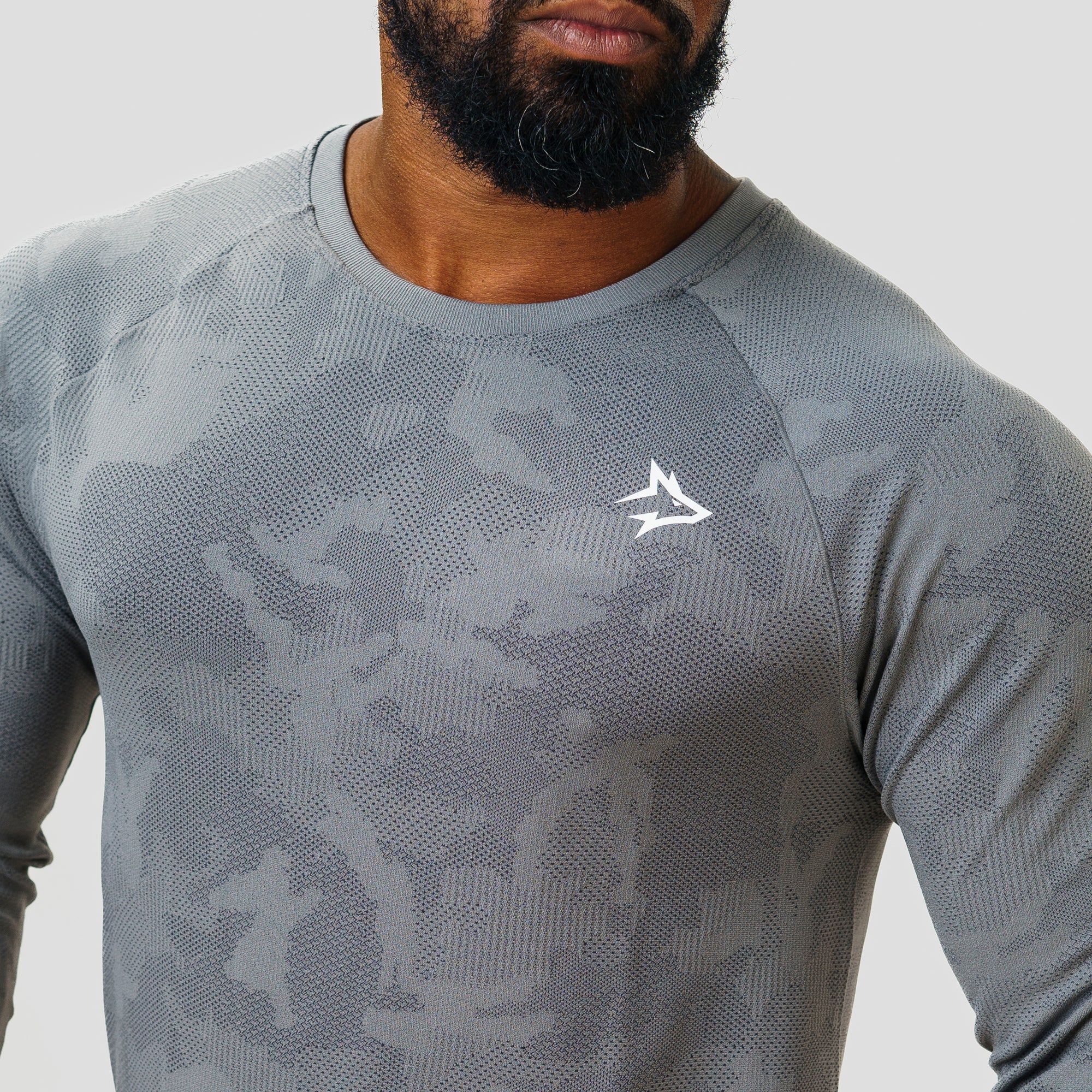 Camisa Manga Longa Apex Dry New Lupus Cinza - Sem Costura - Image 9