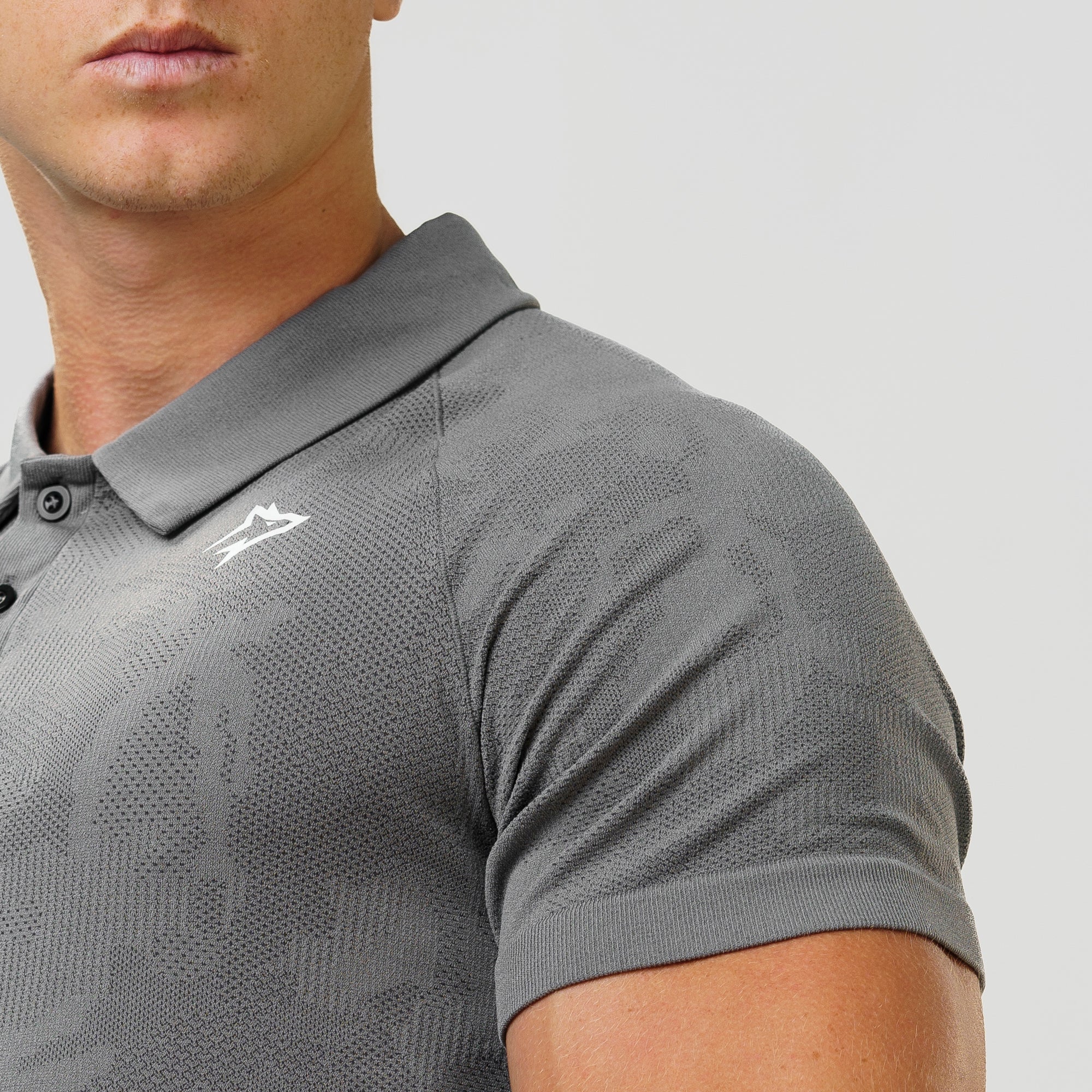 Camisa Polo Apex Dry New Lupus Cinza - Sem Costura - Image 7