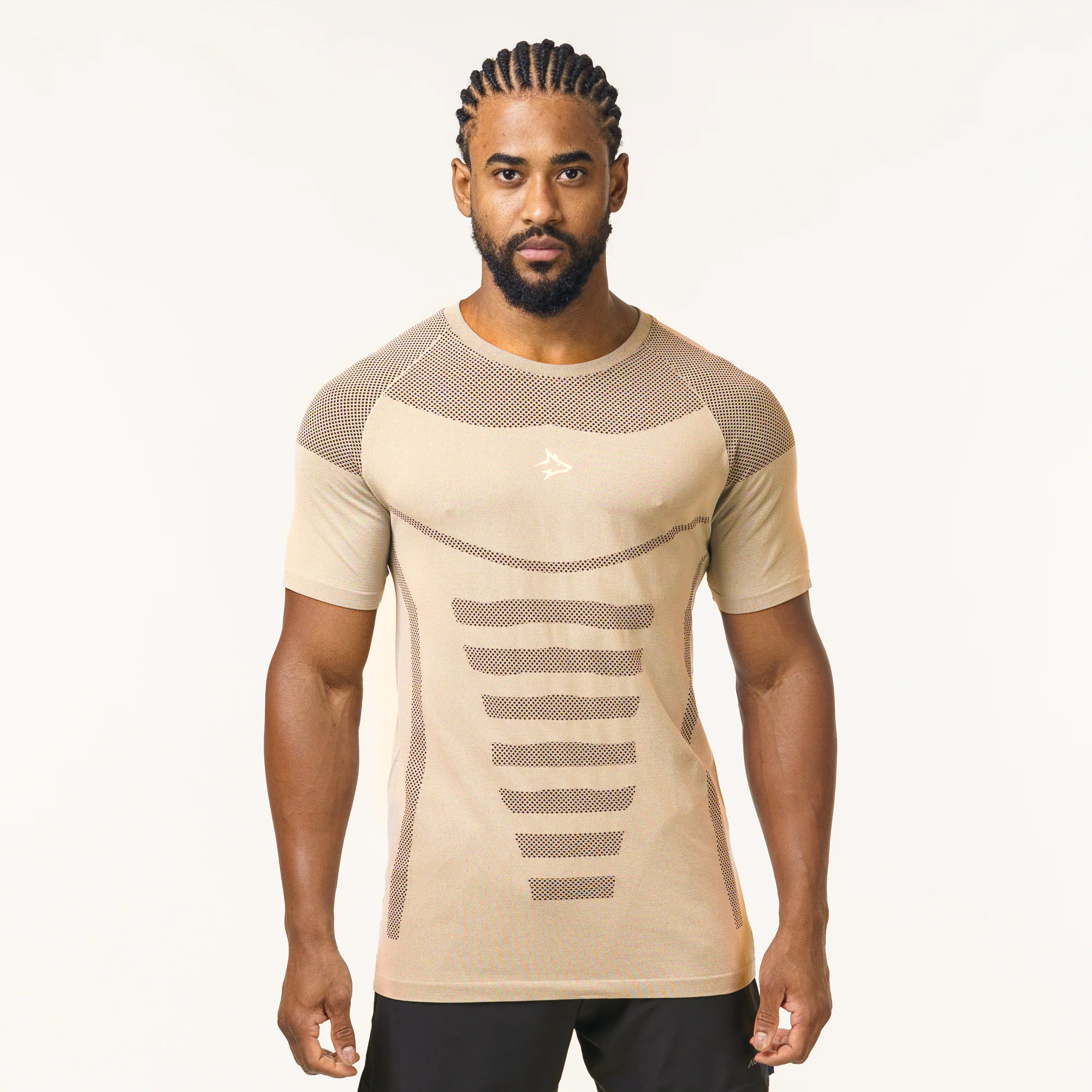 Camiseta Apex Dry Core Caqui - Sem Costura - Image 4