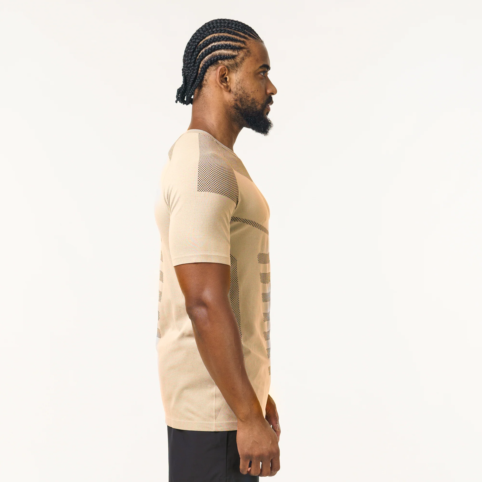 Camiseta Apex Dry Core Caqui - Sem Costura - Image 7