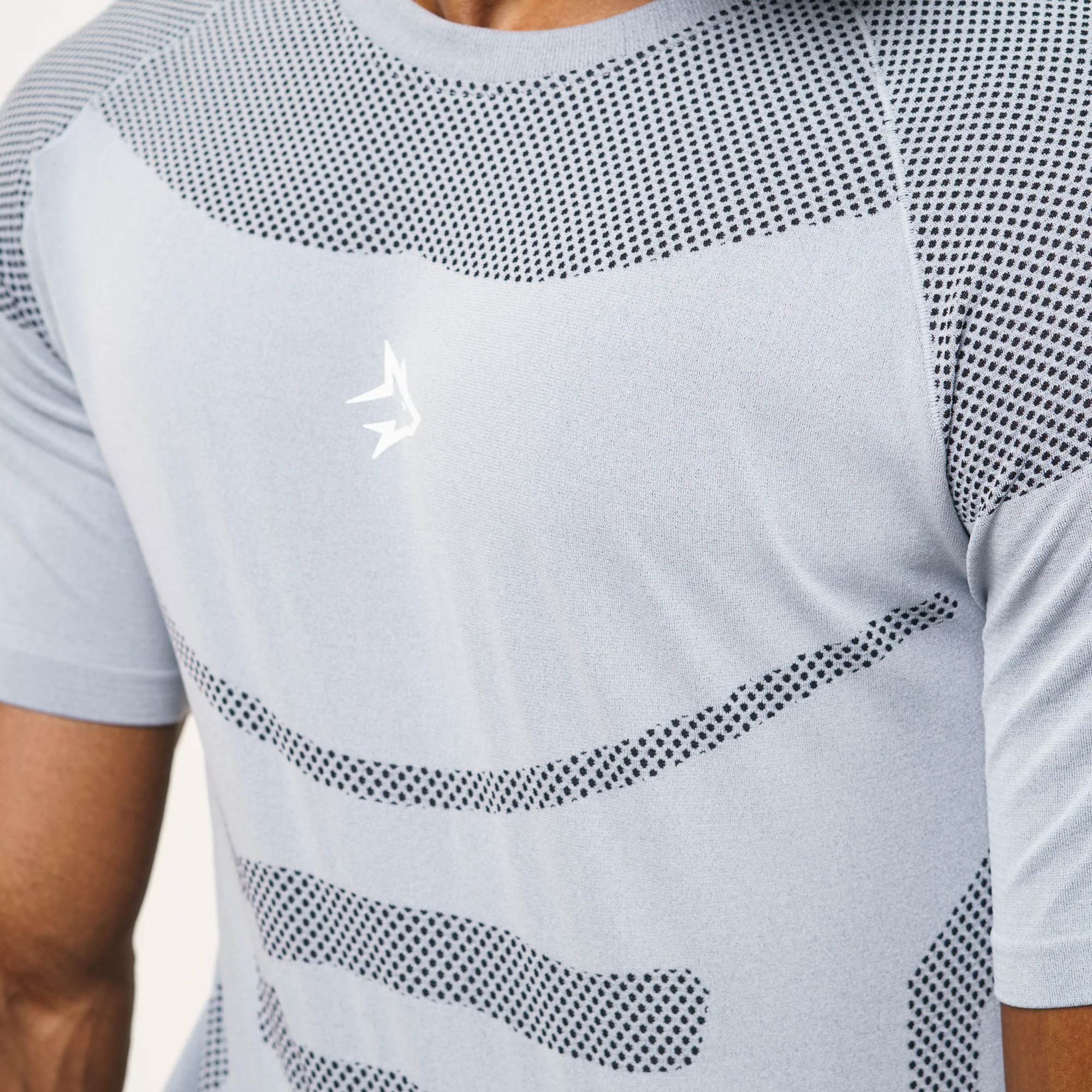 Camiseta Apex Dry Core Cinza Gelo - Sem Costura - Image 7