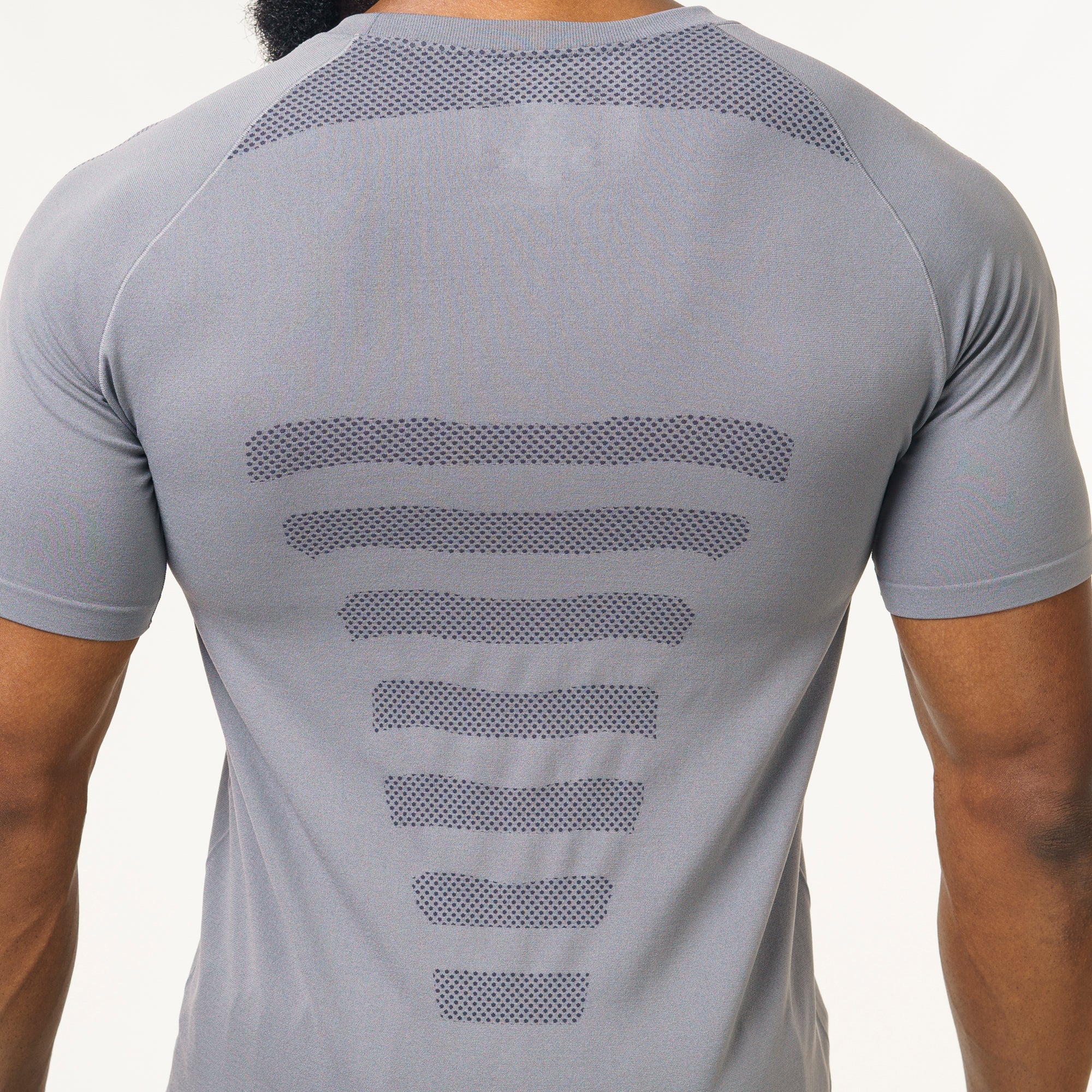 Camiseta Apex Dry Core Cinza - Sem Costura - Image 11