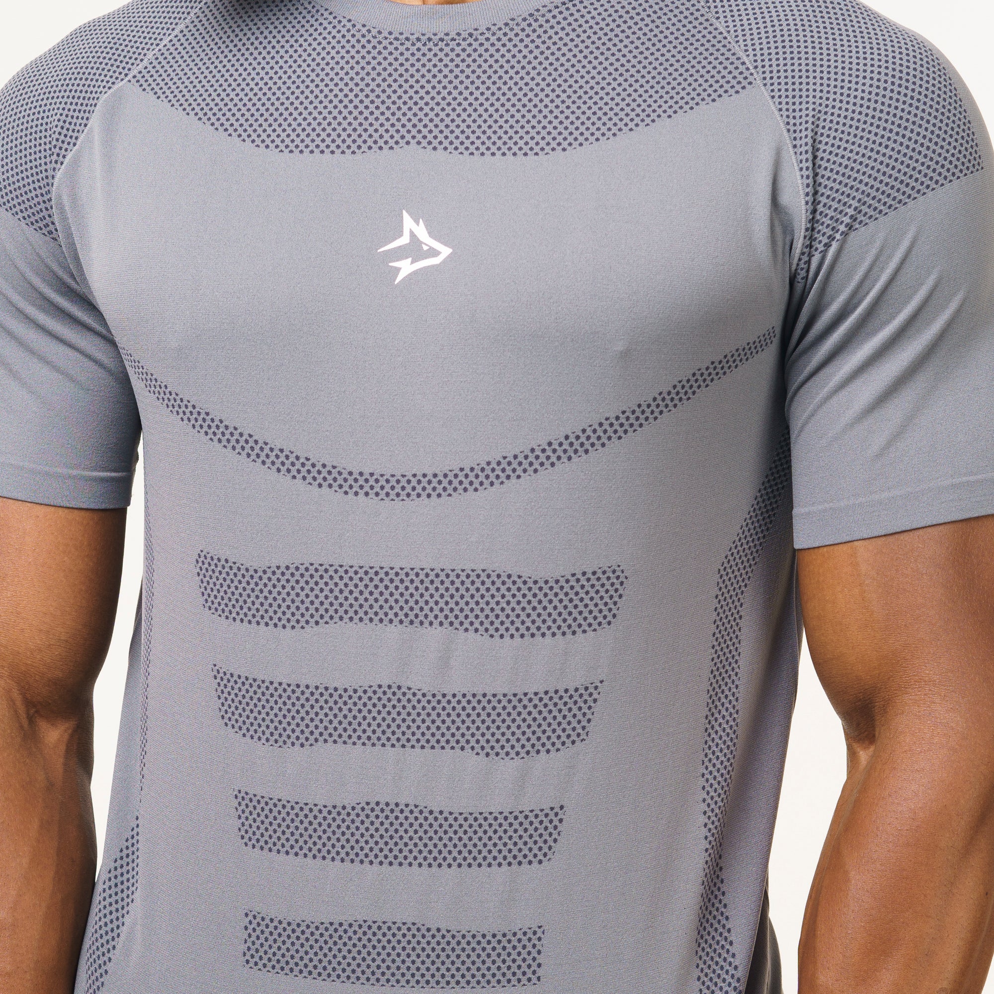 Camiseta Apex Dry Core Cinza - Sem Costura - Image 2