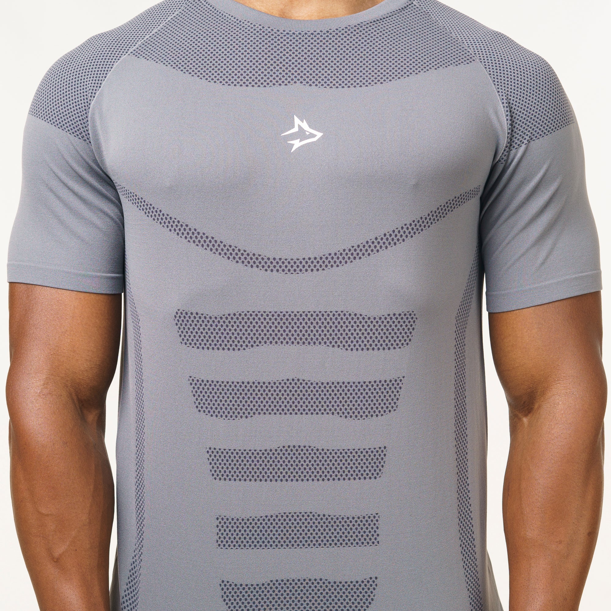 Camiseta Apex Dry Core Cinza - Sem Costura - Image 4