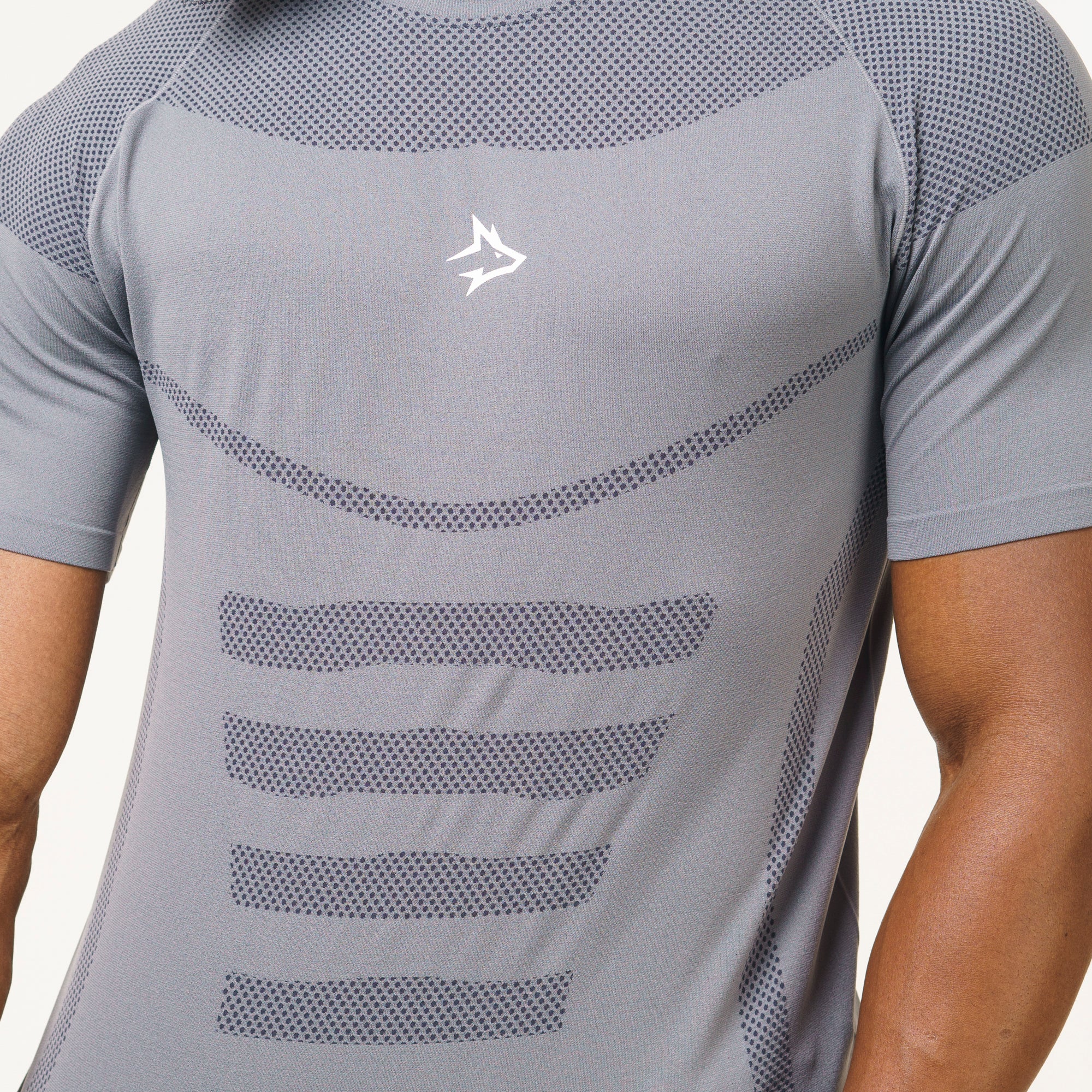 Camiseta Apex Dry Core Cinza - Sem Costura - Image 7