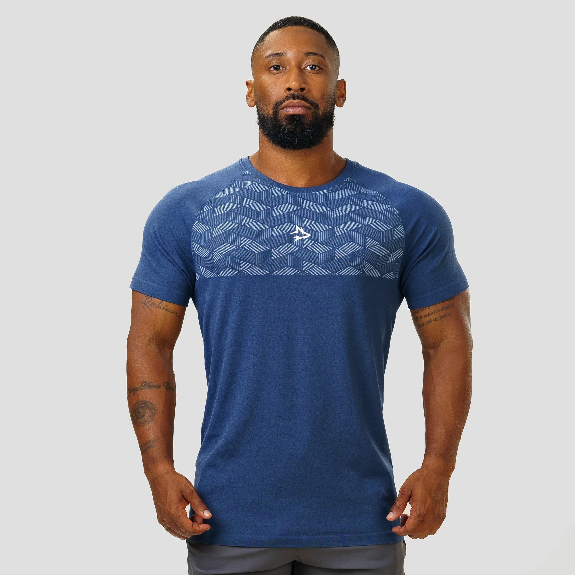 Camiseta Apex Dry Holographic Marinho - Sem Costura - Image 3