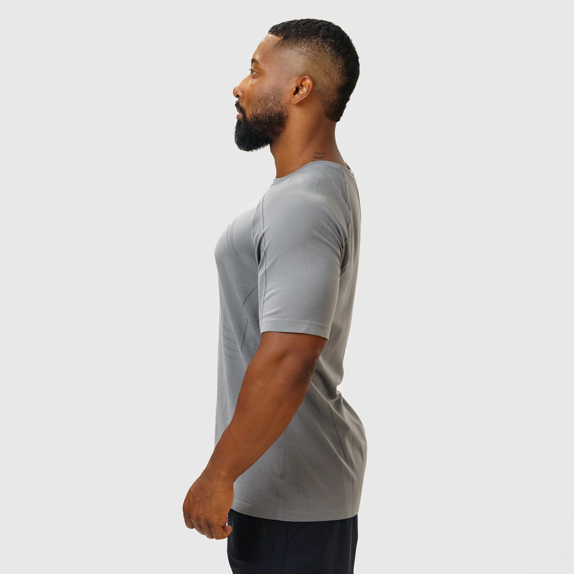 Camiseta Apex Dry Power Cinza - Sem Costura - Image 4