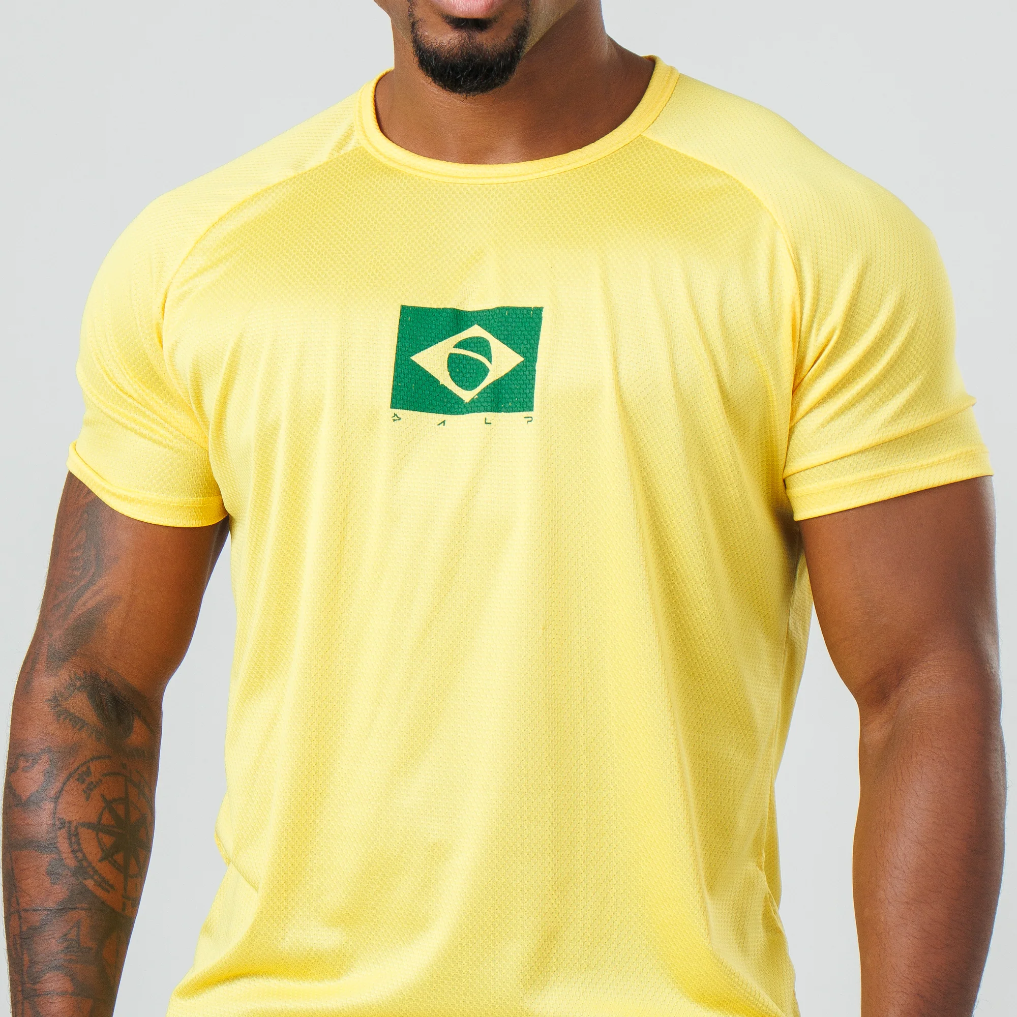 Camiseta Dry Fit Brasão Amarelo Bandeira - Image 10