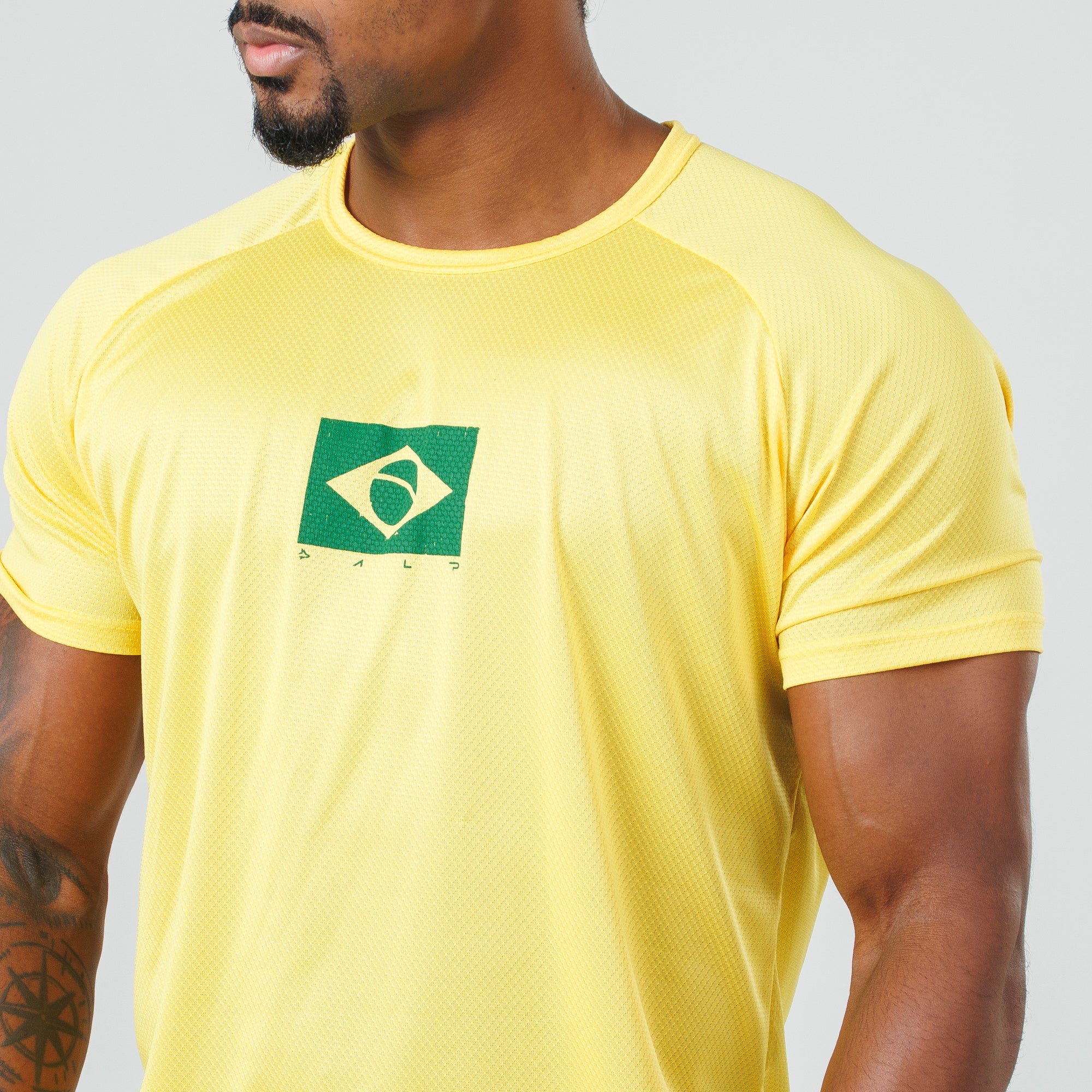 Camiseta Dry Fit Brasão Amarelo Bandeira - Image 8