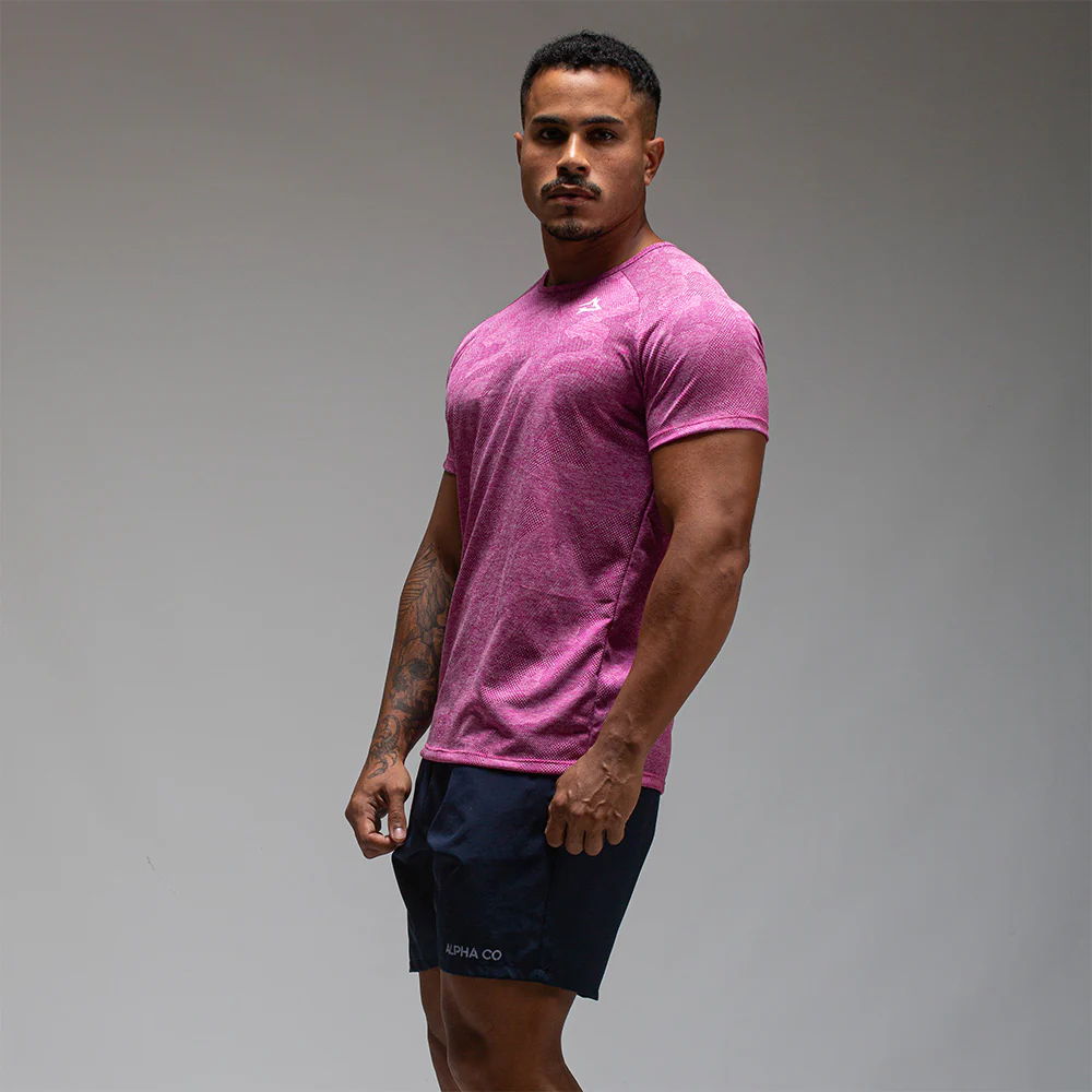 Camiseta Dry Fit Camuflada New Lupus Rosa Coral - Image 5
