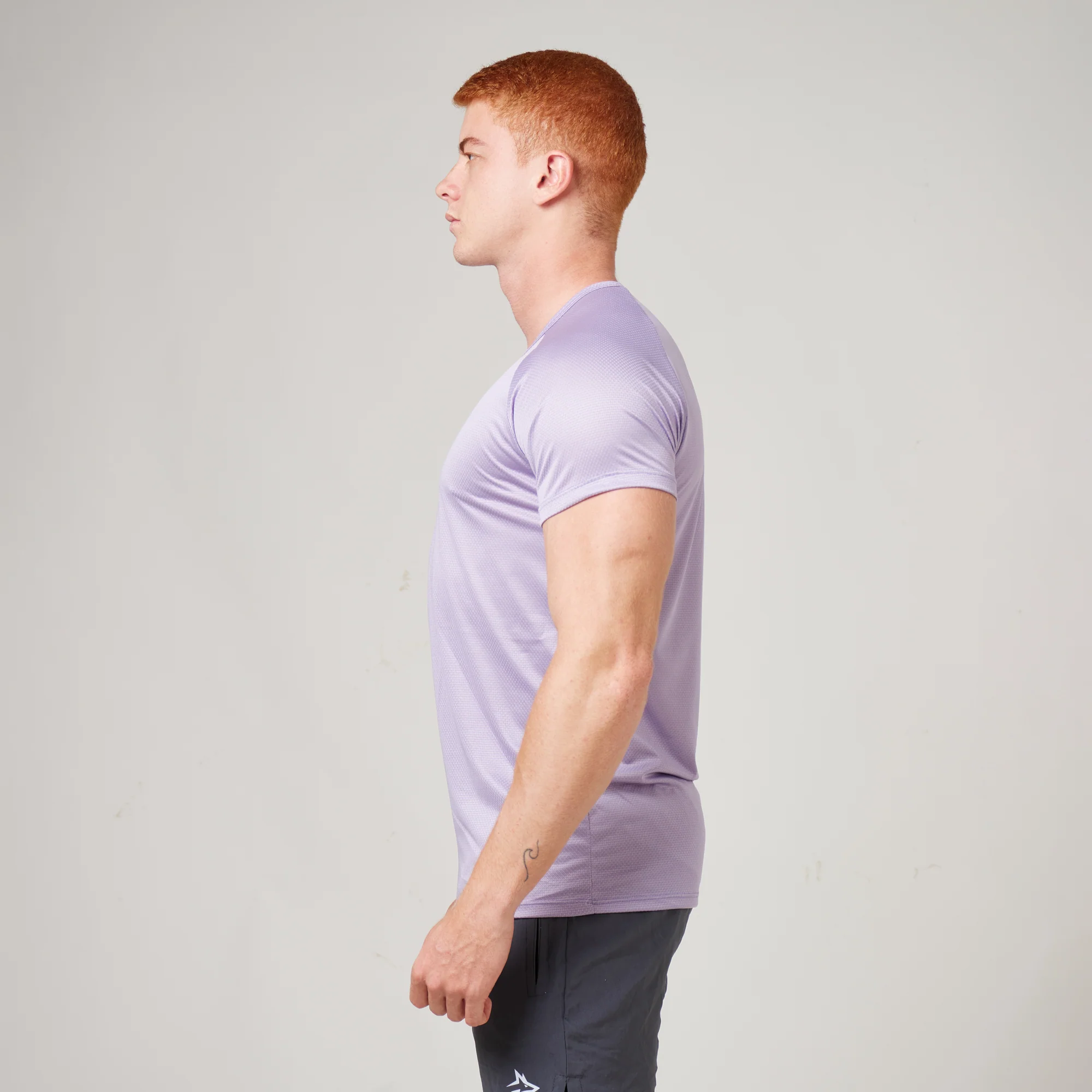 Camiseta Dry Fit Lobo Geométrico Lilás Malva - Image 3