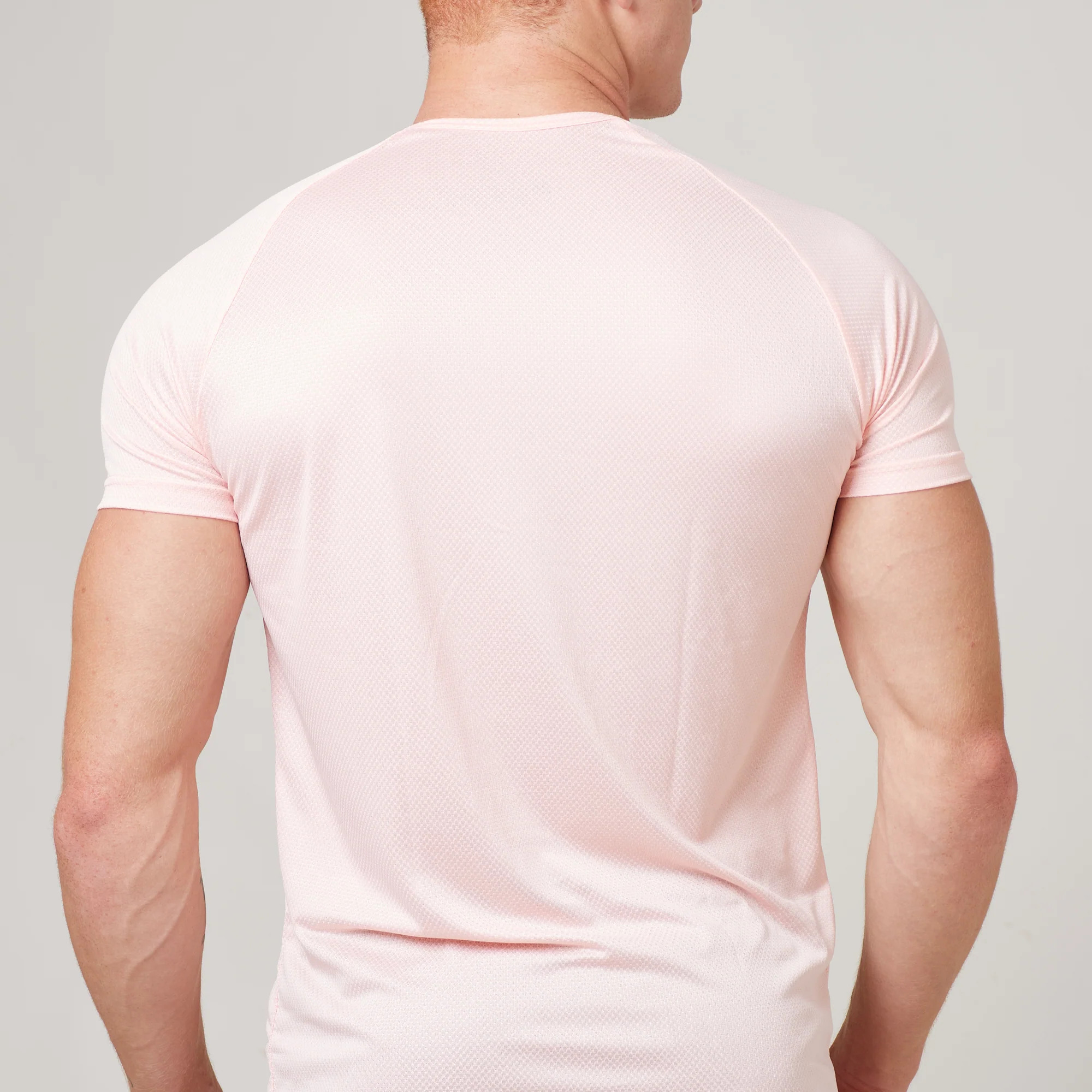 Camiseta Dry Fit Lobo Geométrico Rosa Claro - Image 6