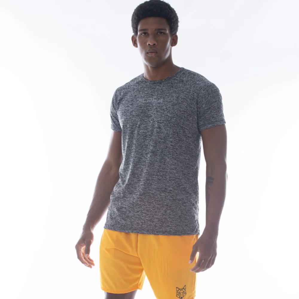 Camiseta Dry Fit New Fluid Mescla Cinza - Image 2