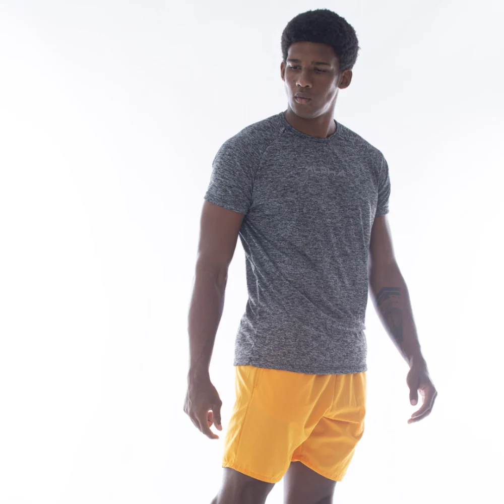 Camiseta Dry Fit New Fluid Mescla Cinza - Image 5