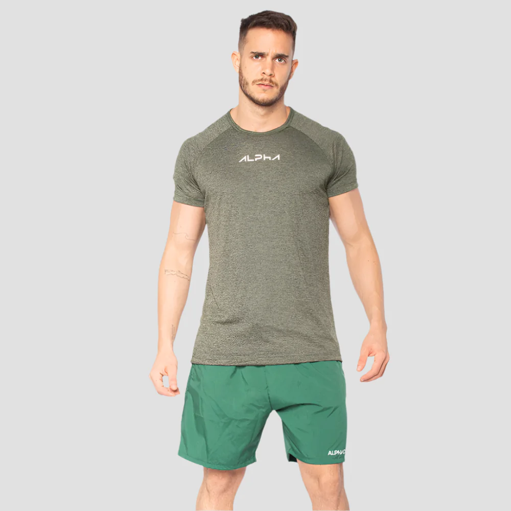 Camiseta Dry Fit  New Fluid Mescla Verde - Image 2