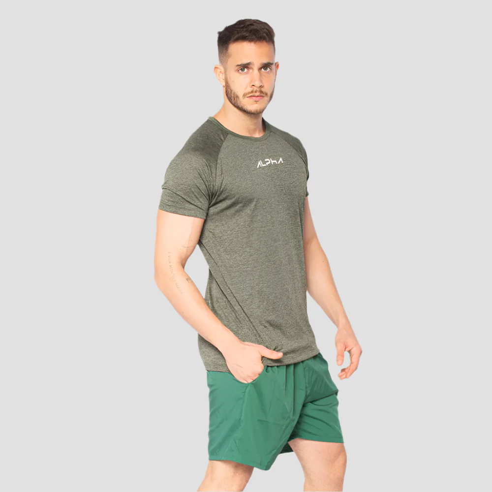 Camiseta Dry Fit  New Fluid Mescla Verde - Image 4