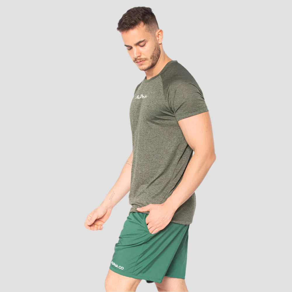 Camiseta Dry Fit  New Fluid Mescla Verde - Image 6