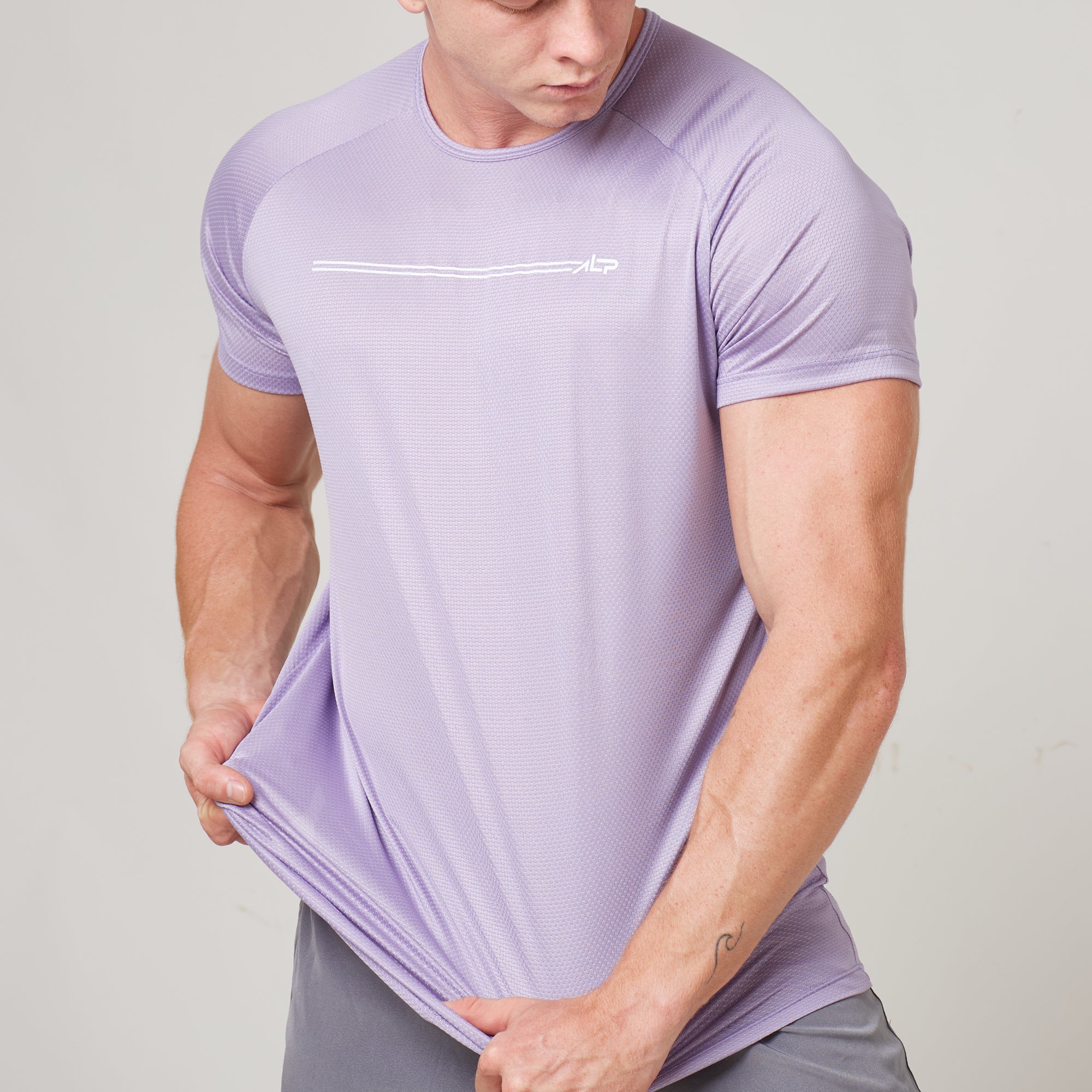 Camiseta Dry Fit Parallel Line Lilás Malva - Image 4