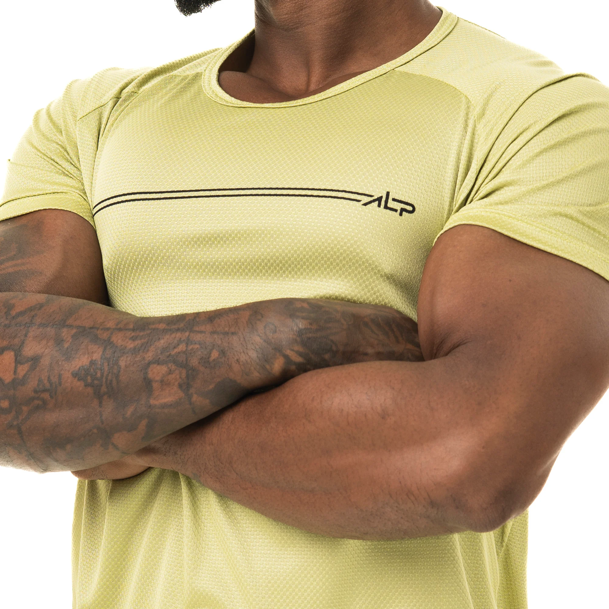 Camiseta Dry Fit Parallel Line Verde Folha - Image 2