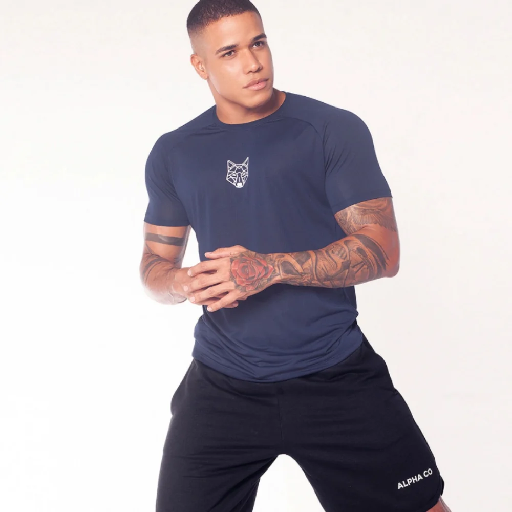 Camiseta Dry Lobo Geometrico Ocean - Image 3