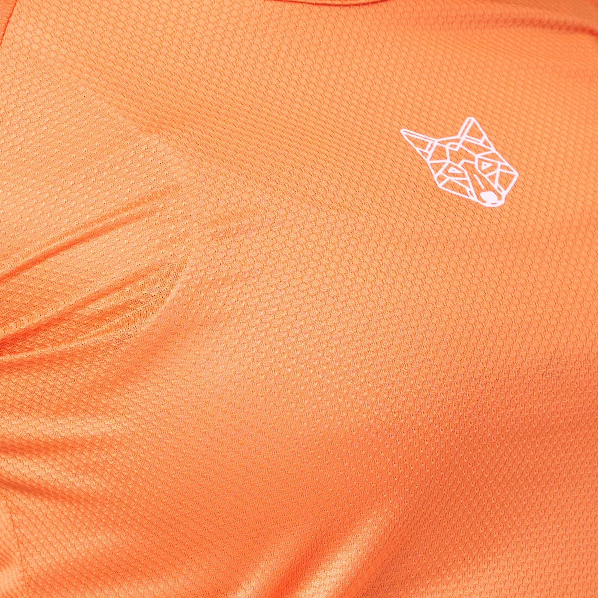 Camiseta Feminina Dry Fit Lobo Geometrico Laranja - Image 4