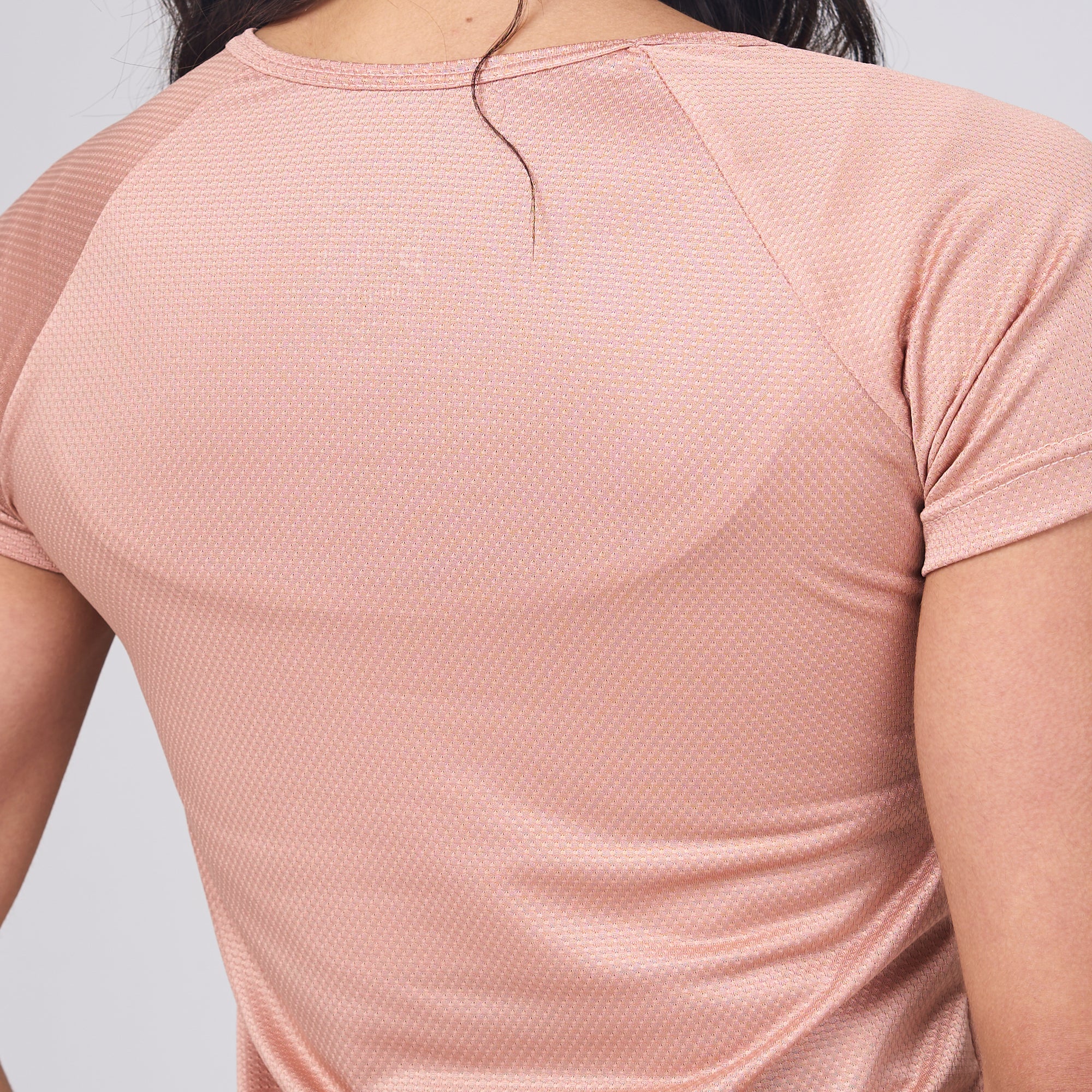 Camiseta Feminina Dry Fit Lobo Geométrico Marrom Cappuccino - Image 6