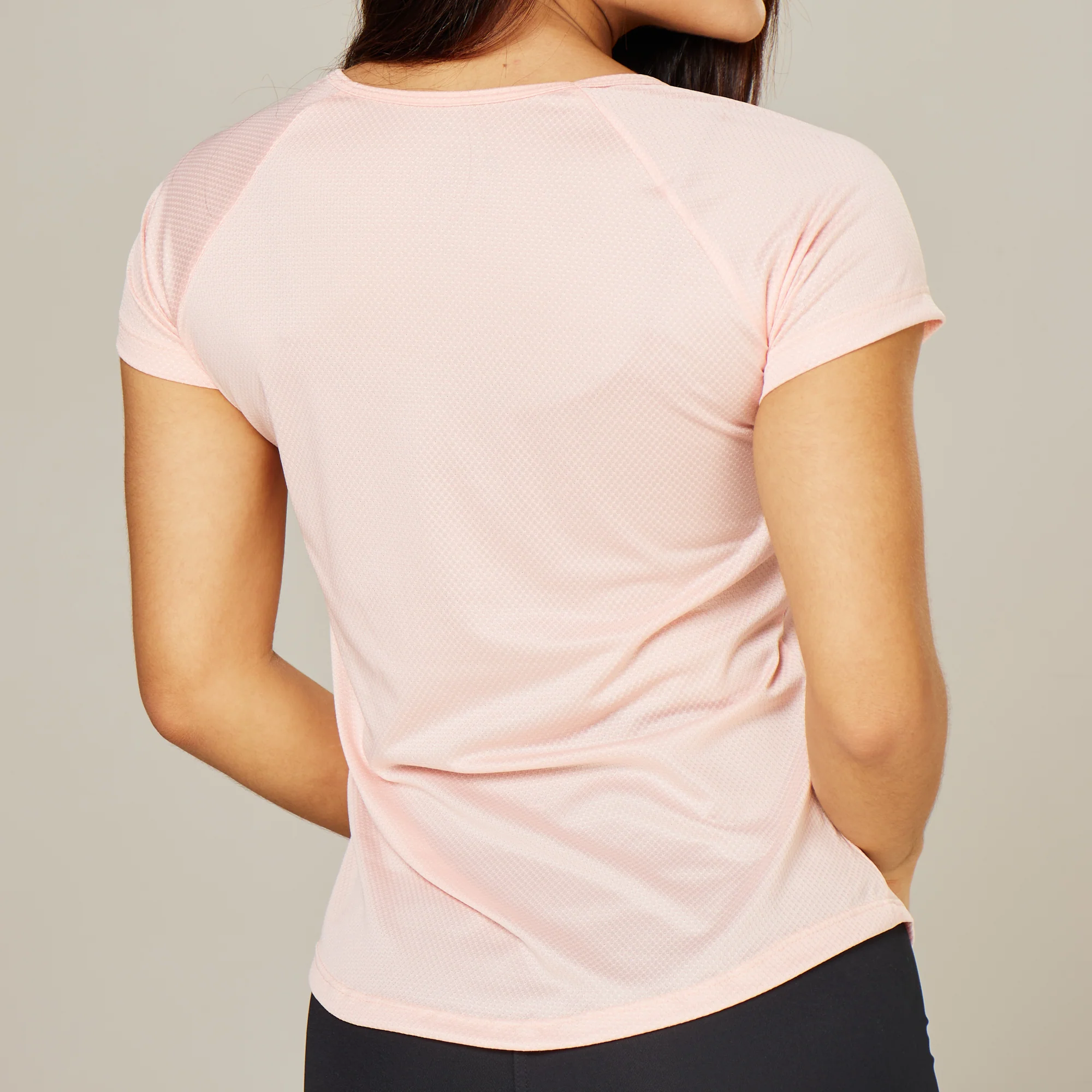 Camiseta Feminina Dry Fit Lobo Geometrico Rosa Claro - Image 6