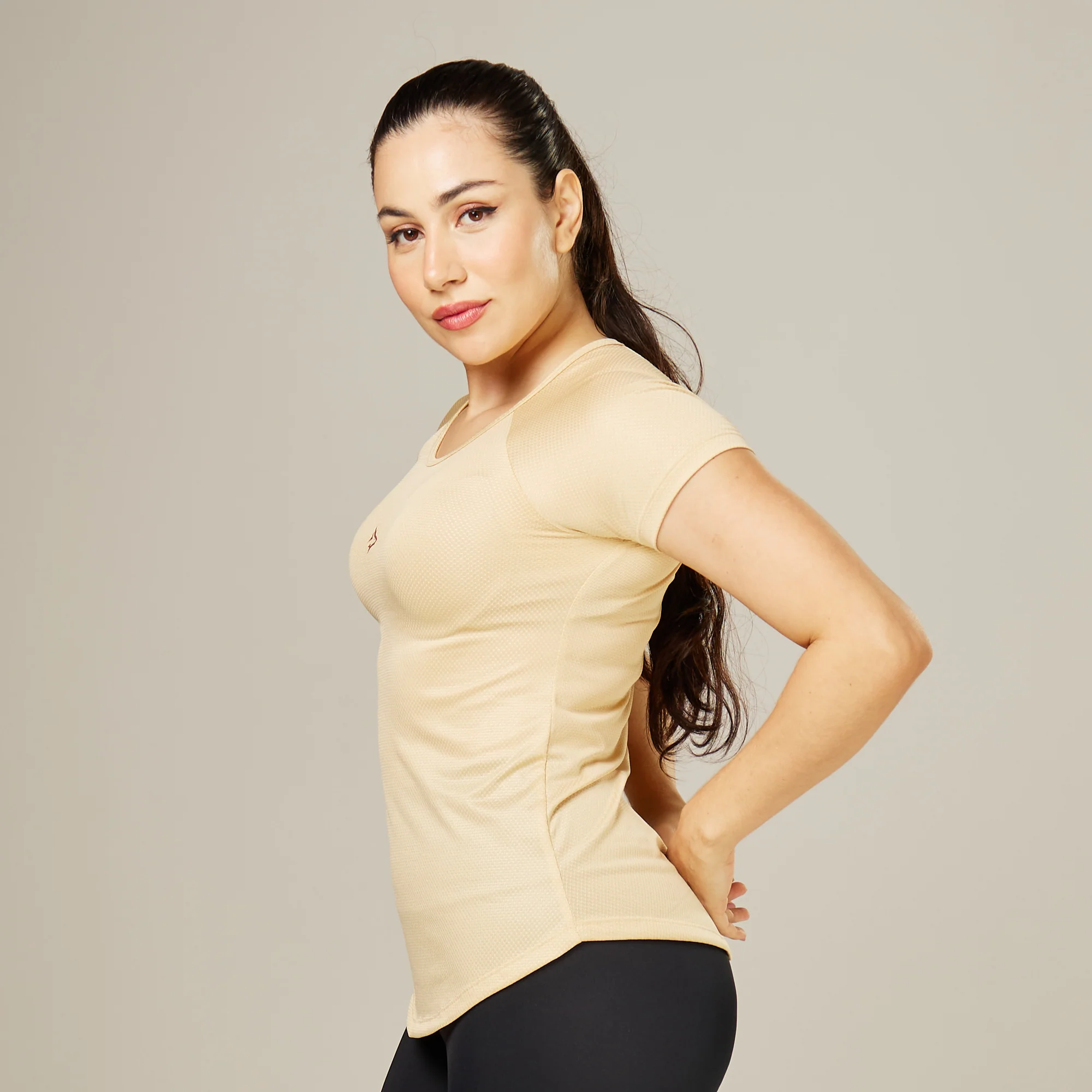 Camiseta Feminina Dry Fit Middle Lupus Areia - Image 3