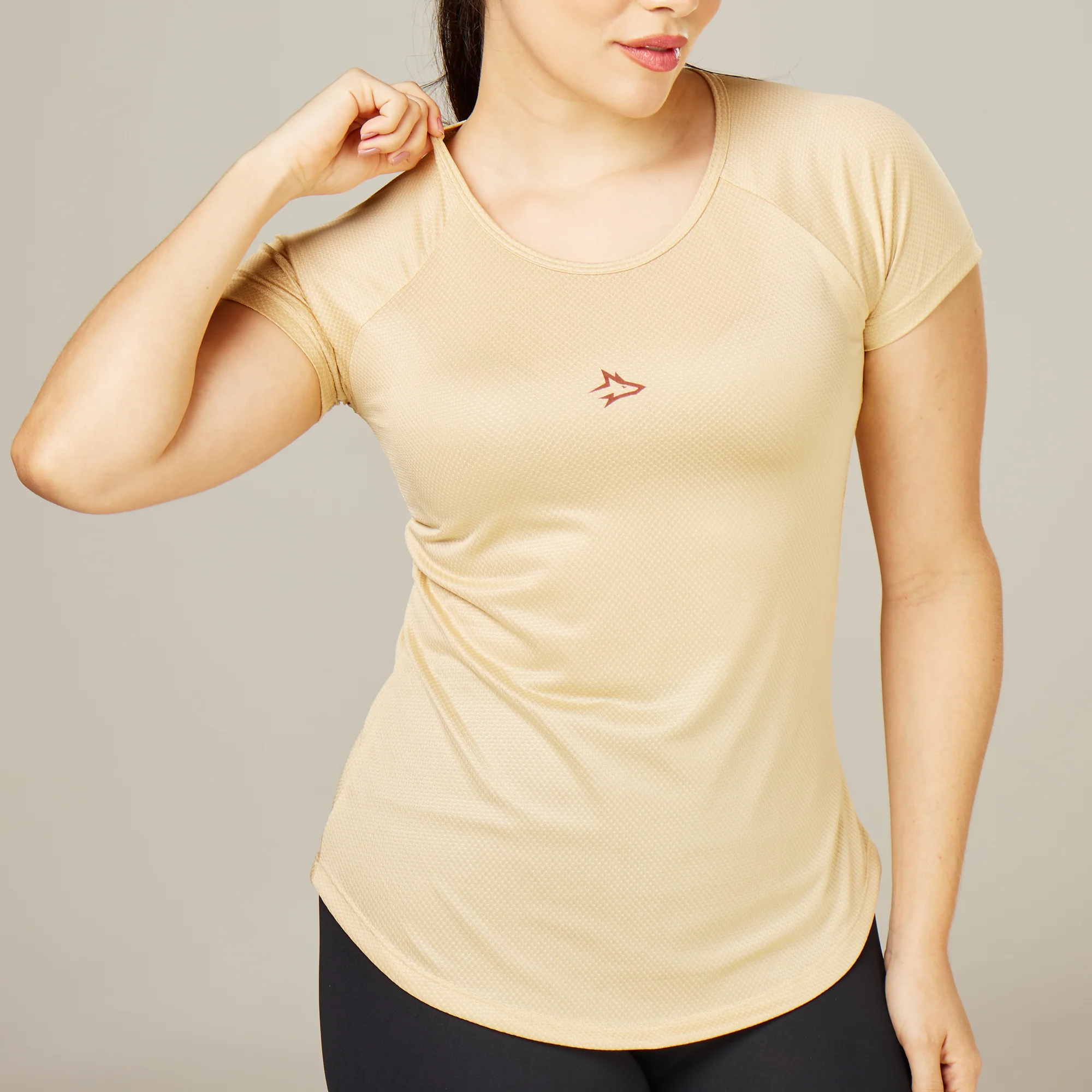 Camiseta Feminina Dry Fit Middle Lupus Areia - Image 4