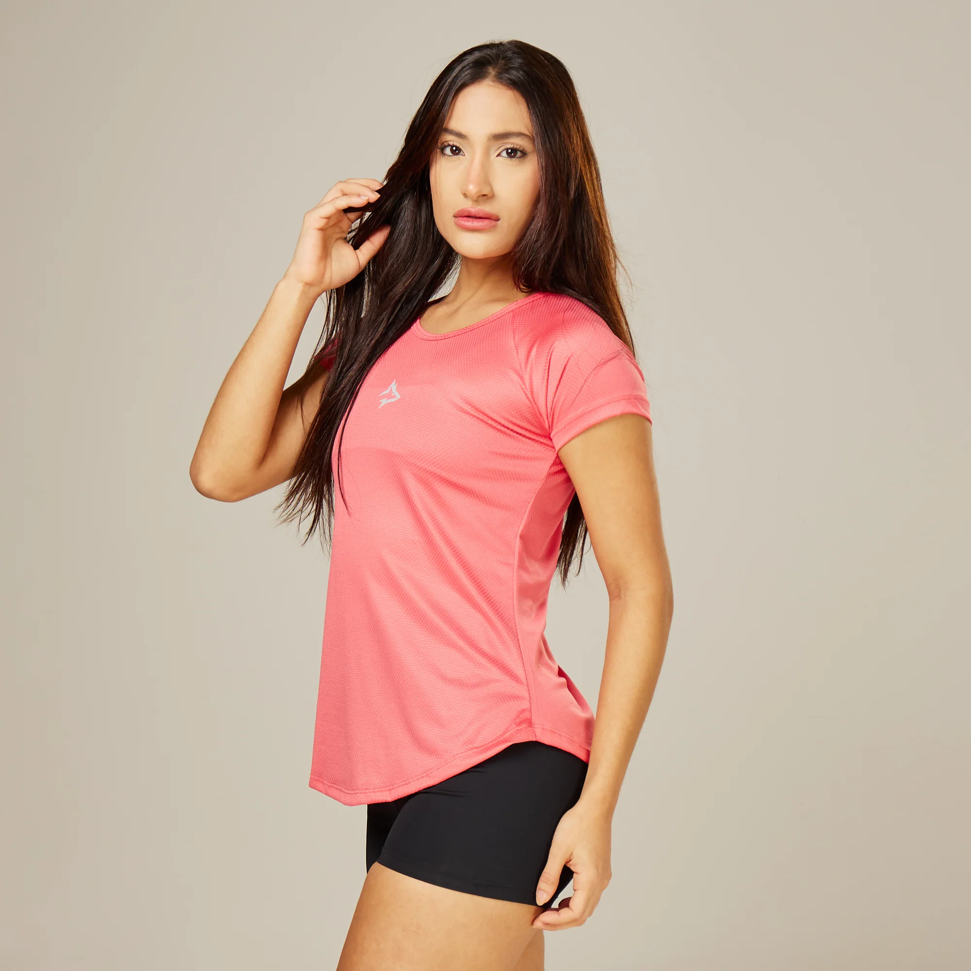 Camiseta Feminina Dry Fit Middle Lupus Rosa Paraiso - Image 7