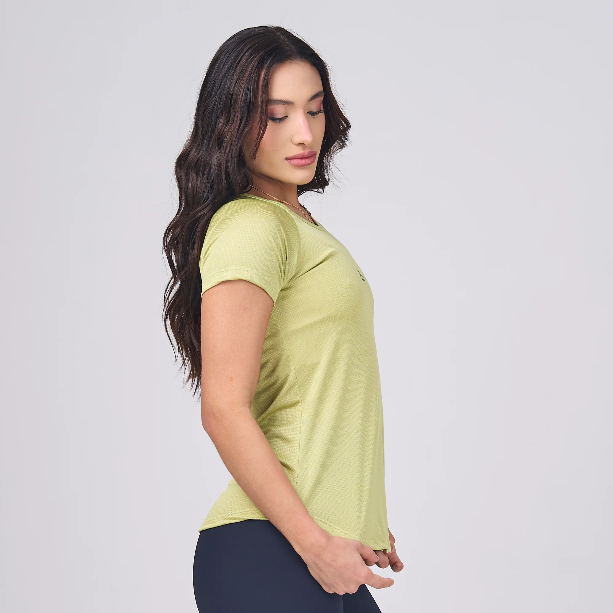 Camiseta Feminina Dry Fit Middle Lupus Verde Folha - Image 5