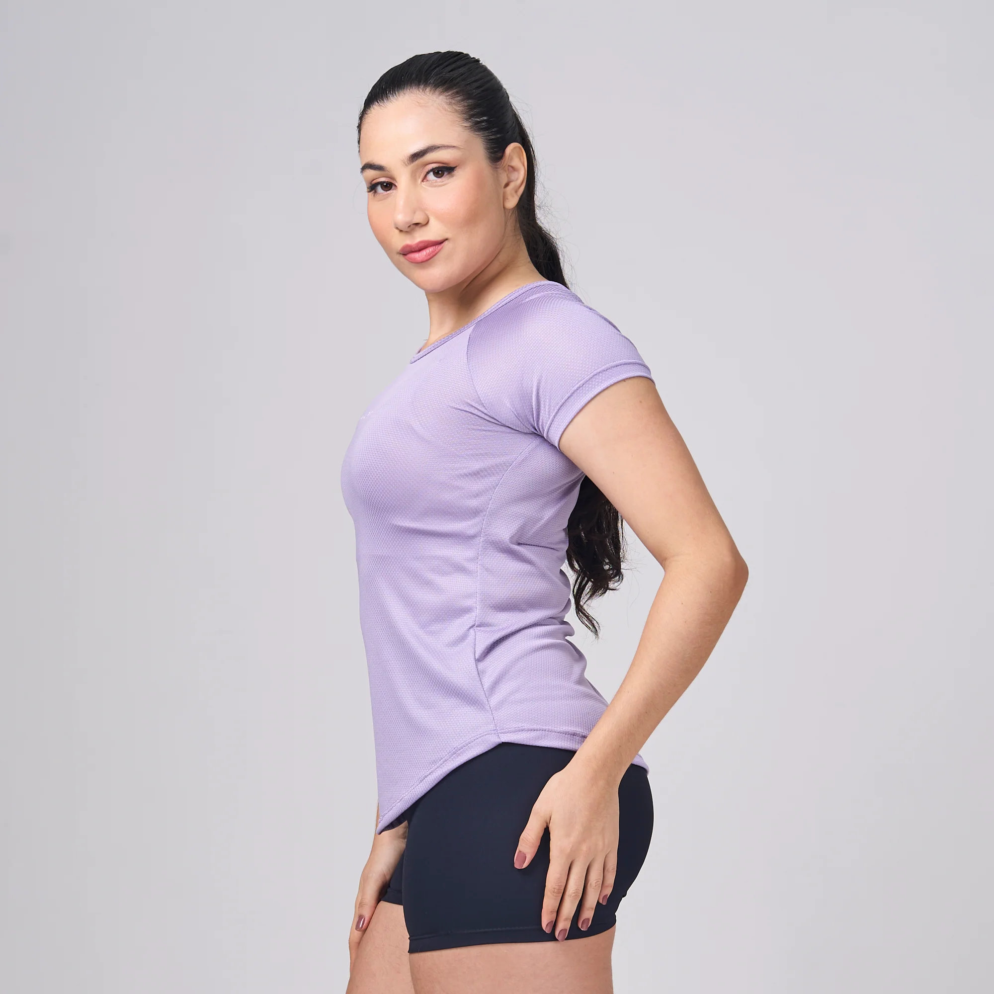 Camiseta Feminina Dry Fit New Horizon Lilás Malva - Image 3
