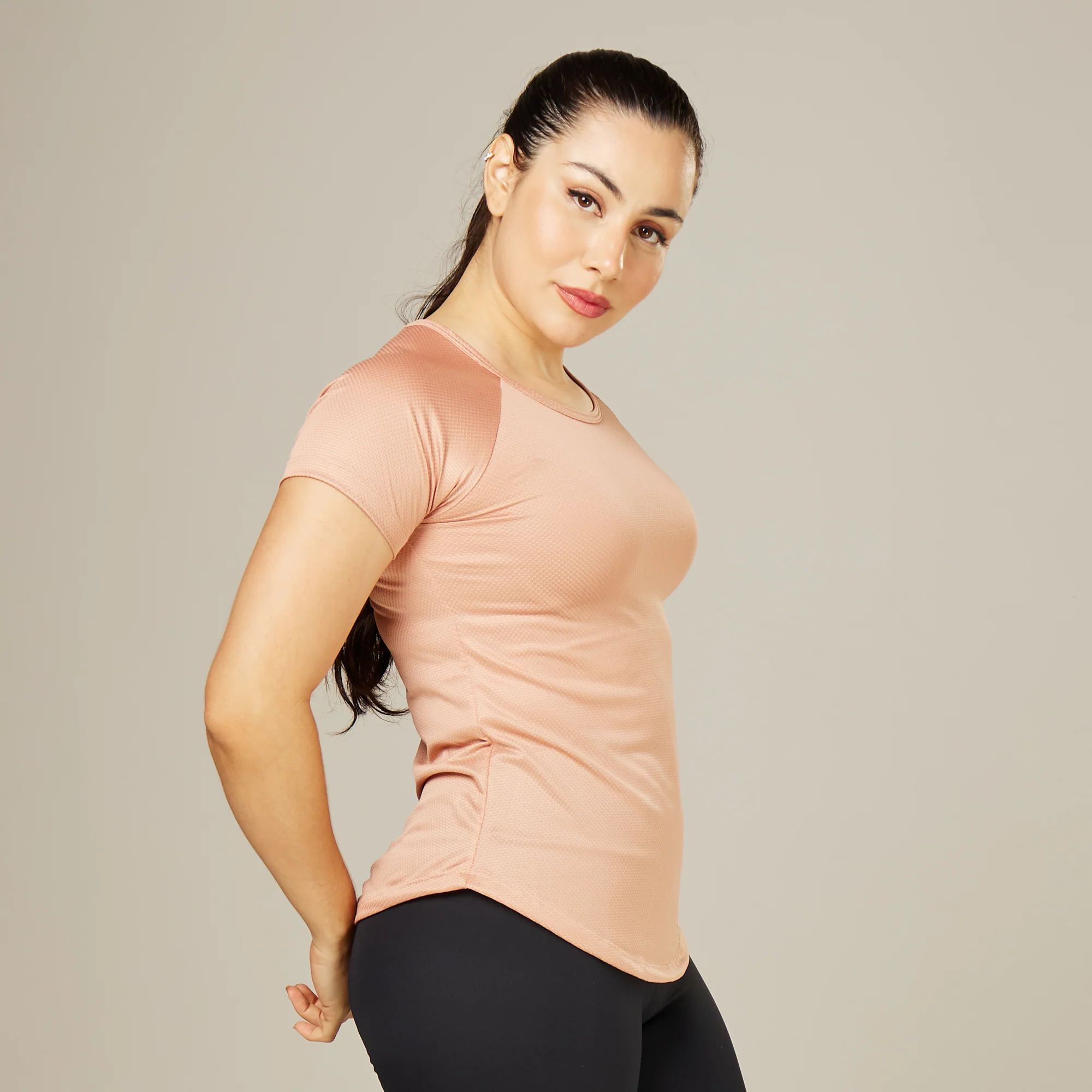 Camiseta Feminina Dry Fit New Lupus Marrom Cappuccino - Image 8