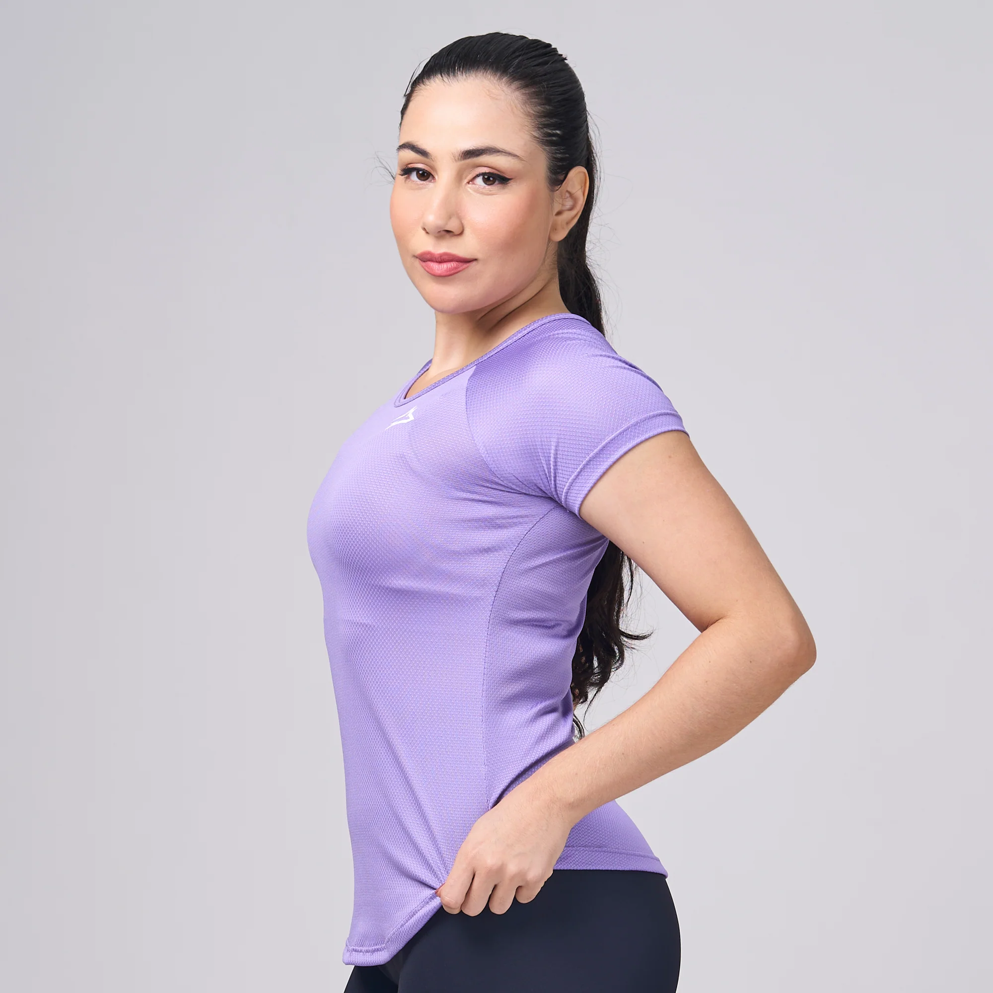 Camiseta Feminina Dry Fit New Lupus Roxo - Image 3