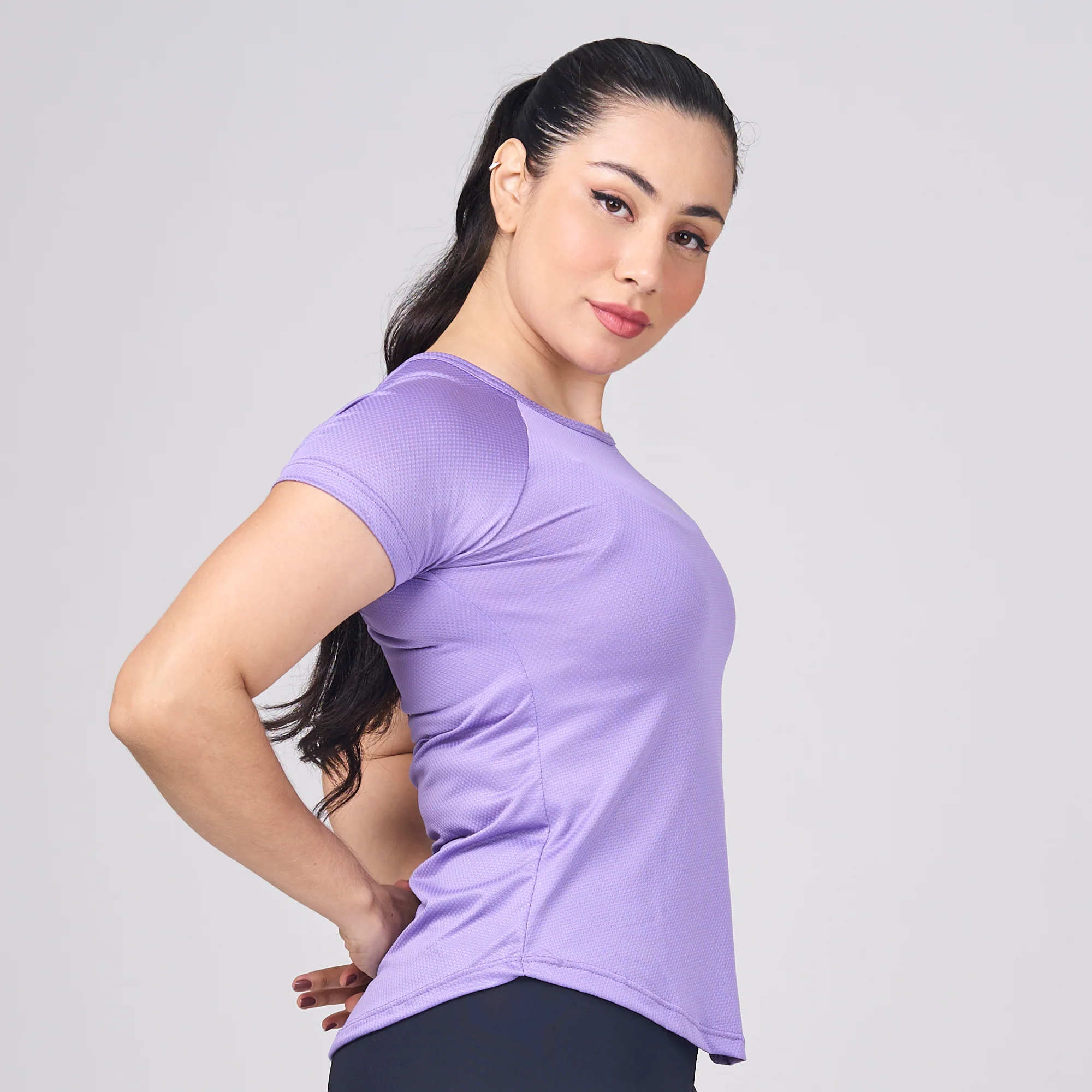 Camiseta Feminina Dry Fit New Tenacity Roxo - Image 5