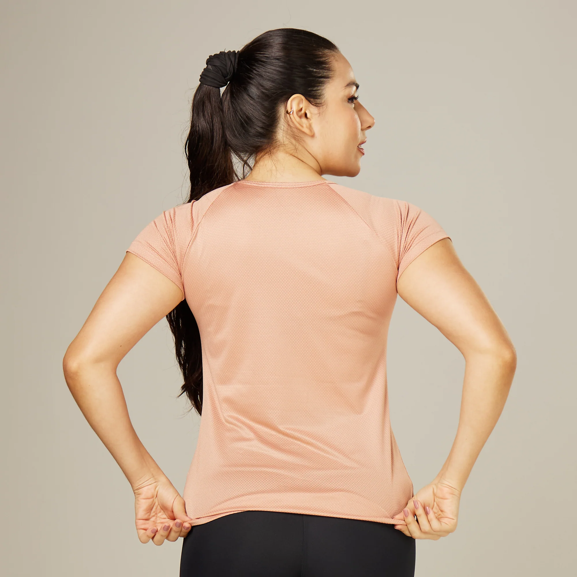 Camiseta Feminina Dry Fit Space Horizon Marrom Cappuccino - Image 5