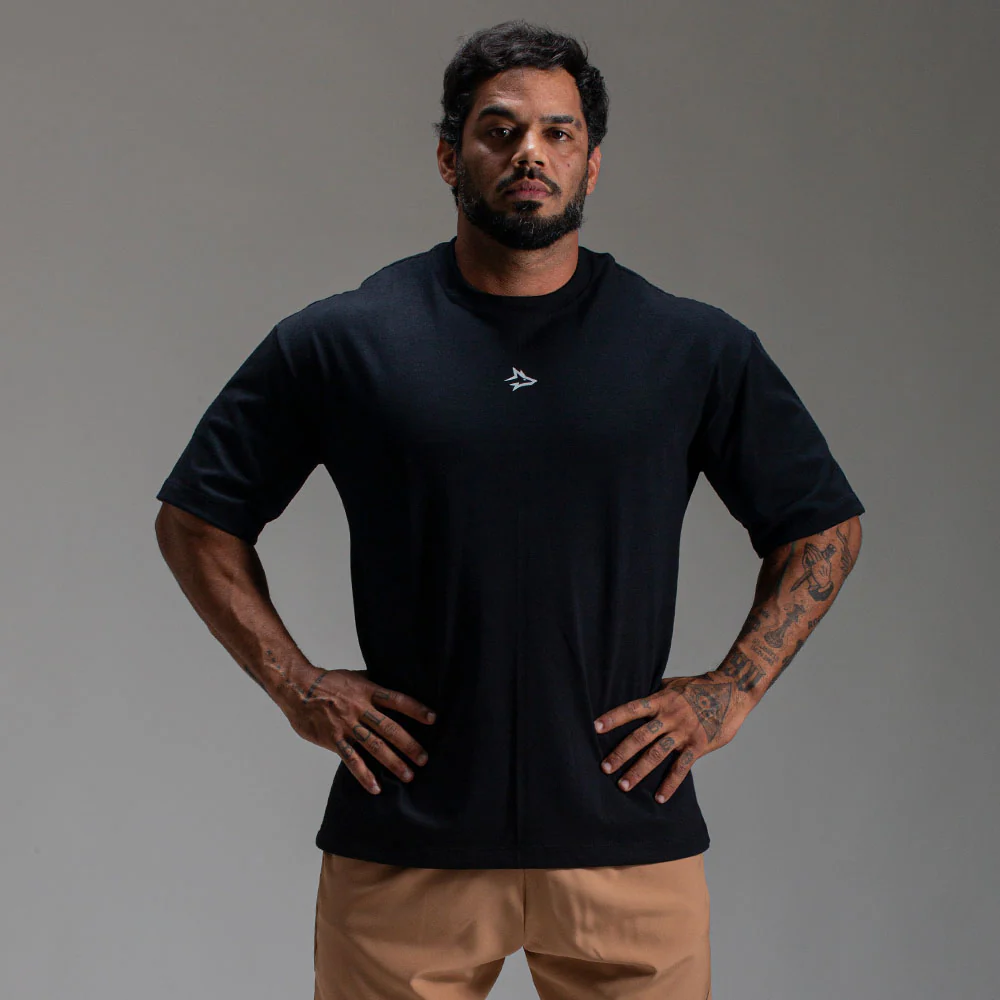 Camiseta Oversized Heavy Preto - Image 4