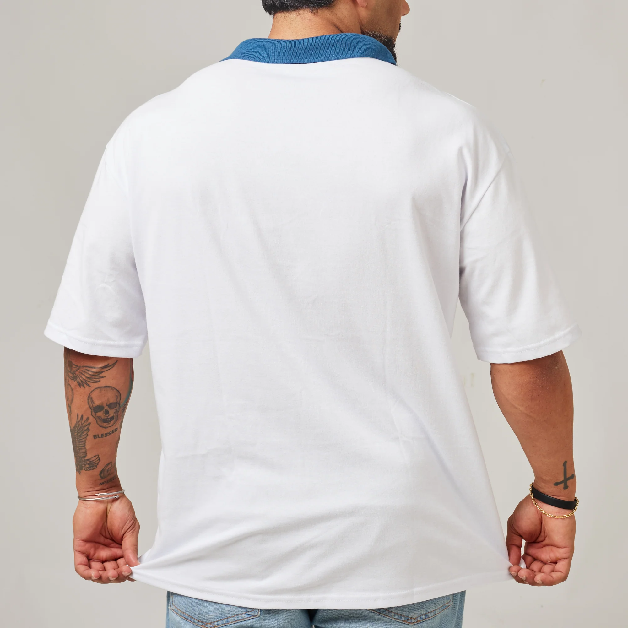 Camiseta Oversized Alpha Club Branco Origem - Image 8