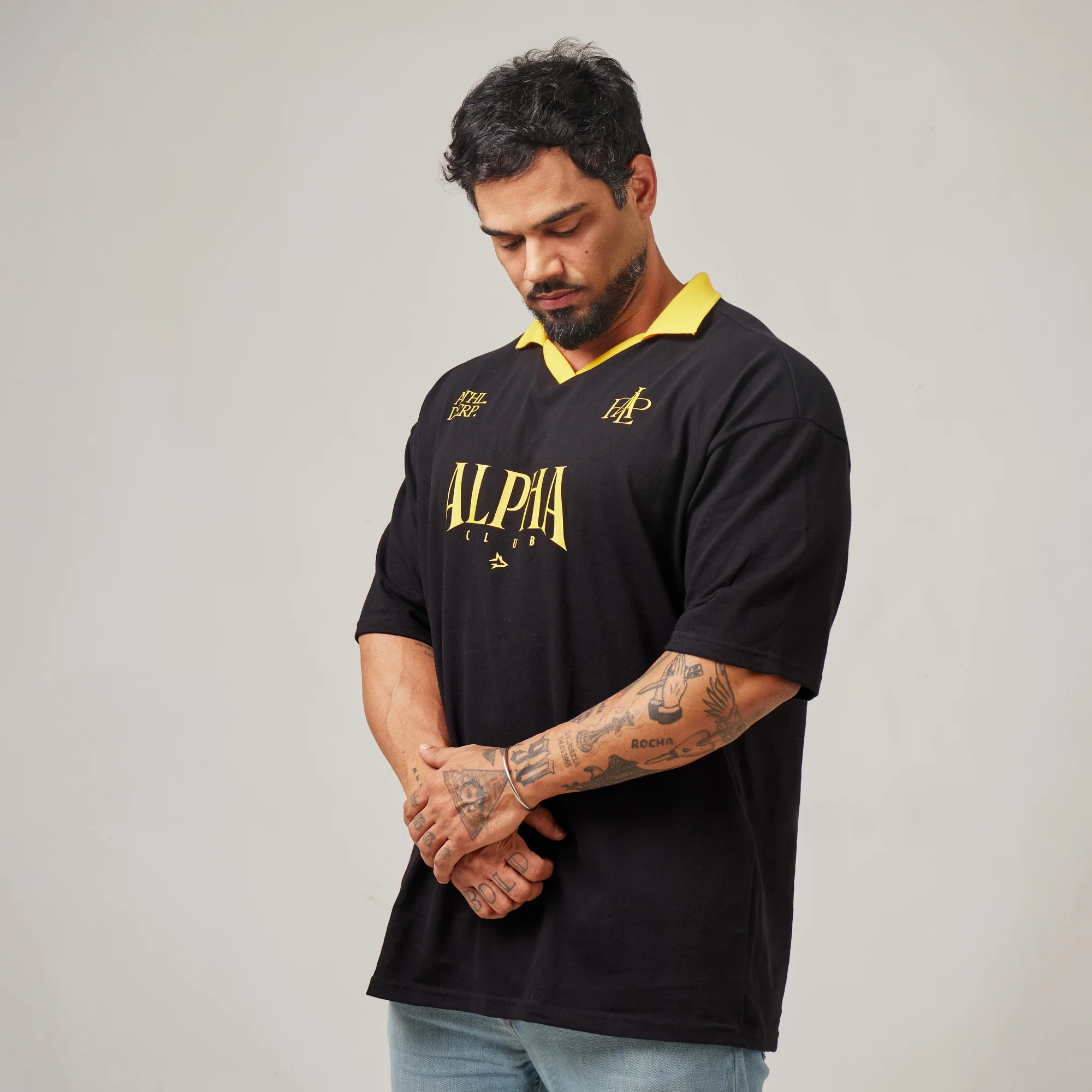 Camiseta Oversized Alpha Club Preto - Image 7