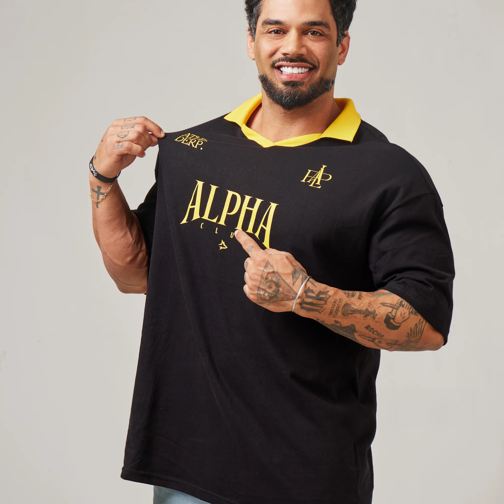 Camiseta Oversized Alpha Club Preto - Image 9