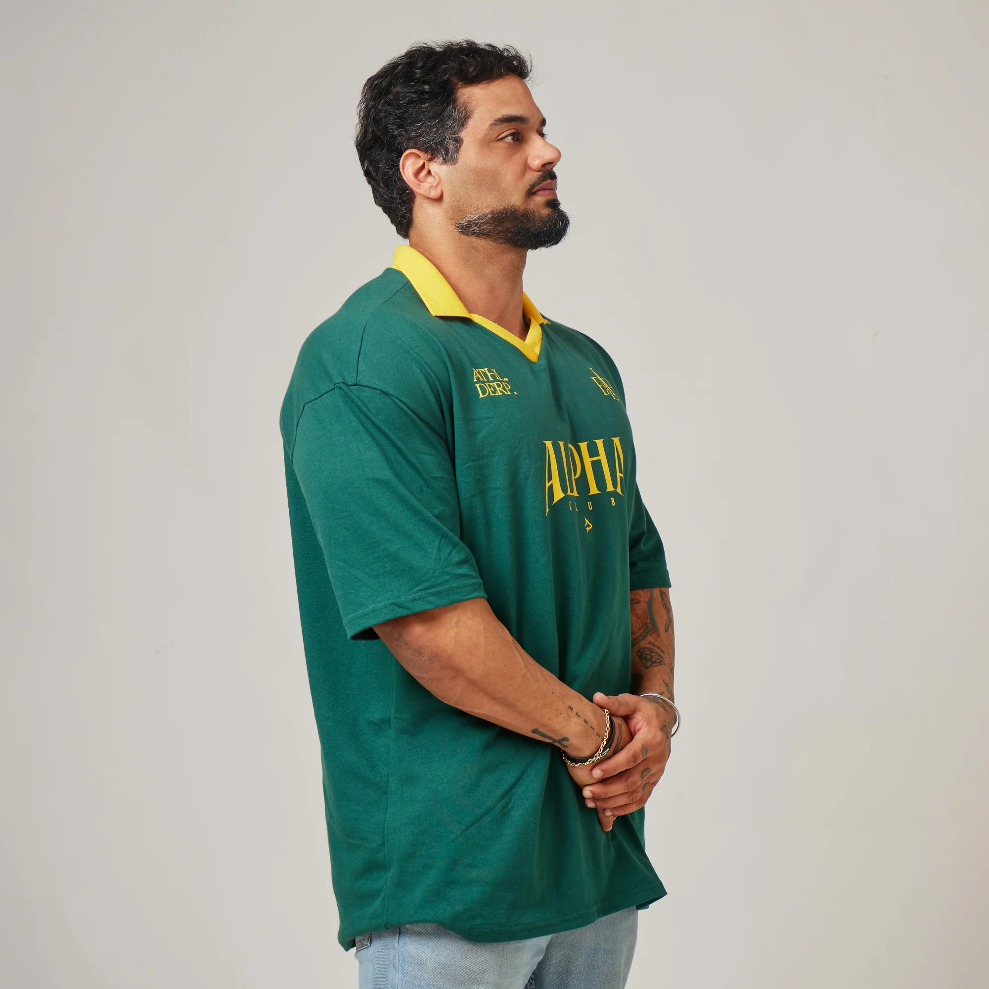 Camiseta Oversized Alpha Club Verde Bandeira - Image 7