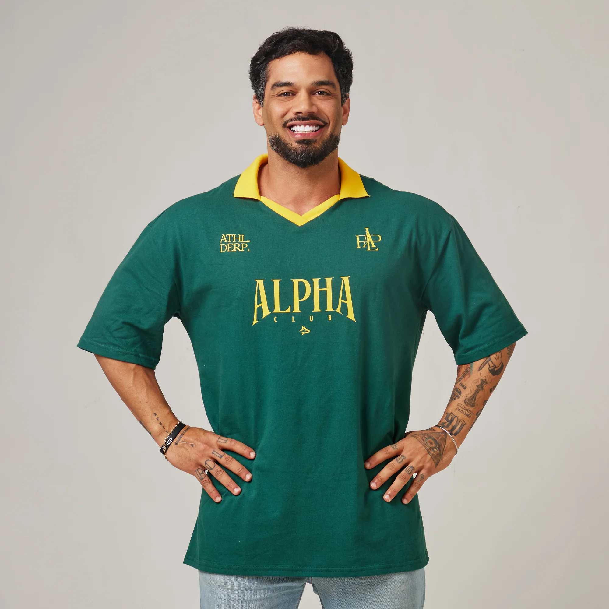 Camiseta Oversized Alpha Club Verde Bandeira - Image 9