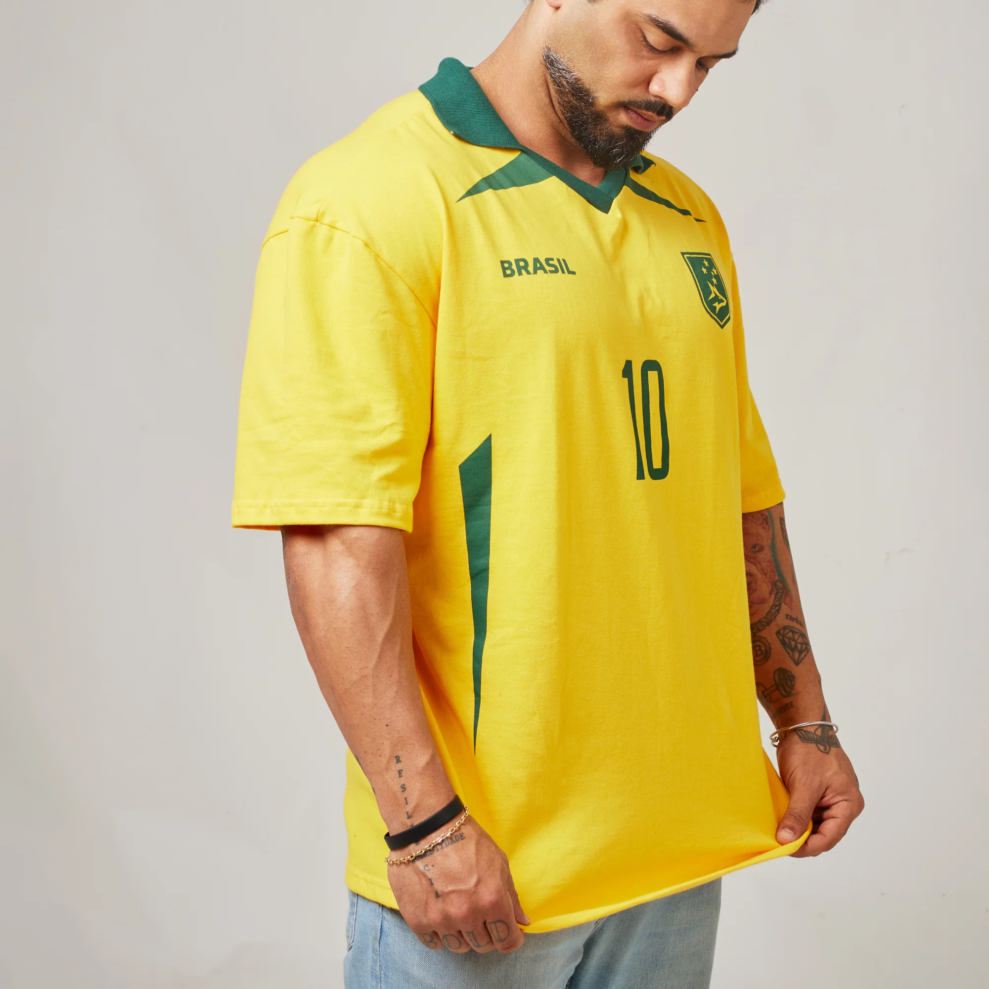 Camiseta Oversized Conquista Amarelo Clássico - Image 7