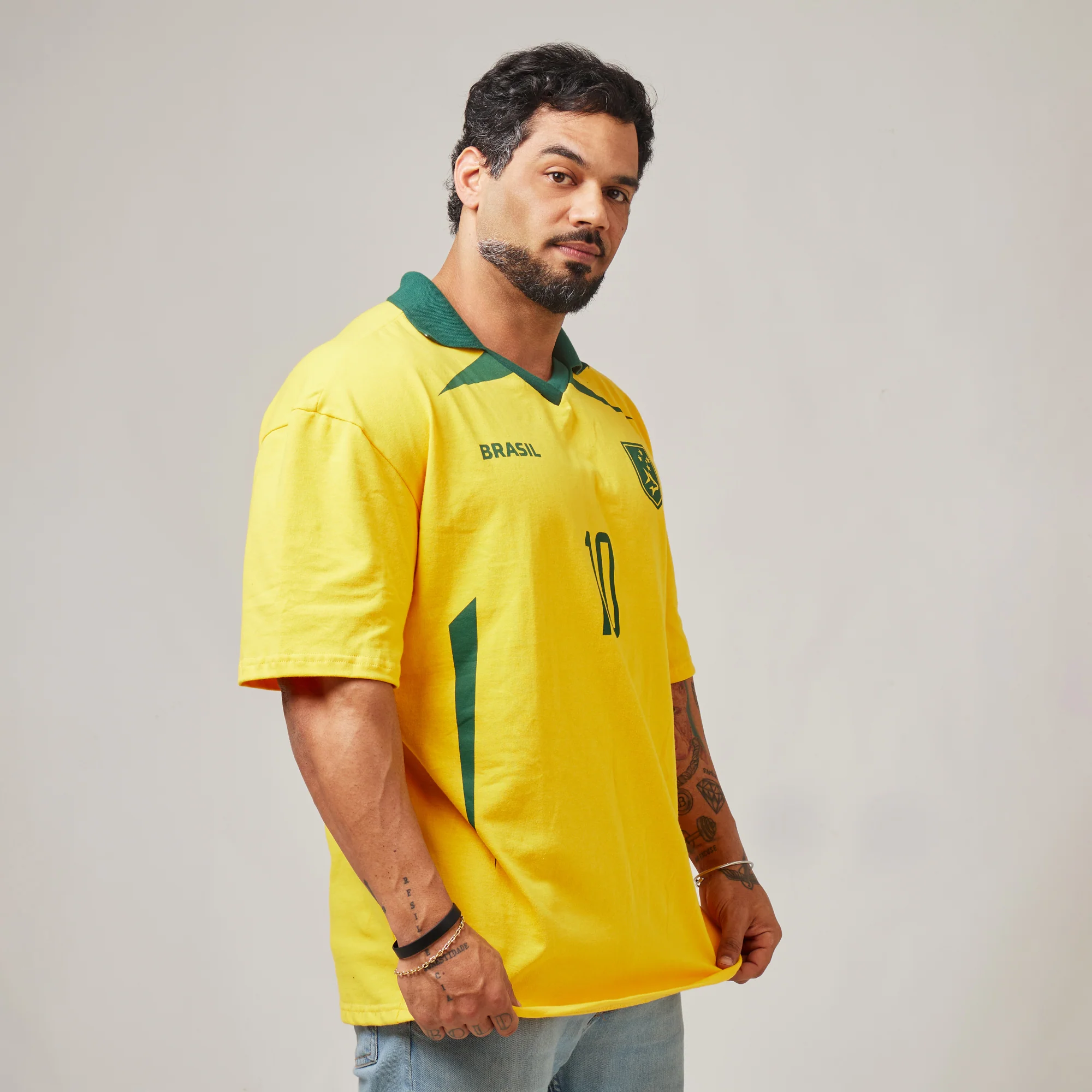 Camiseta Oversized Conquista Amarelo Clássico - Image 8