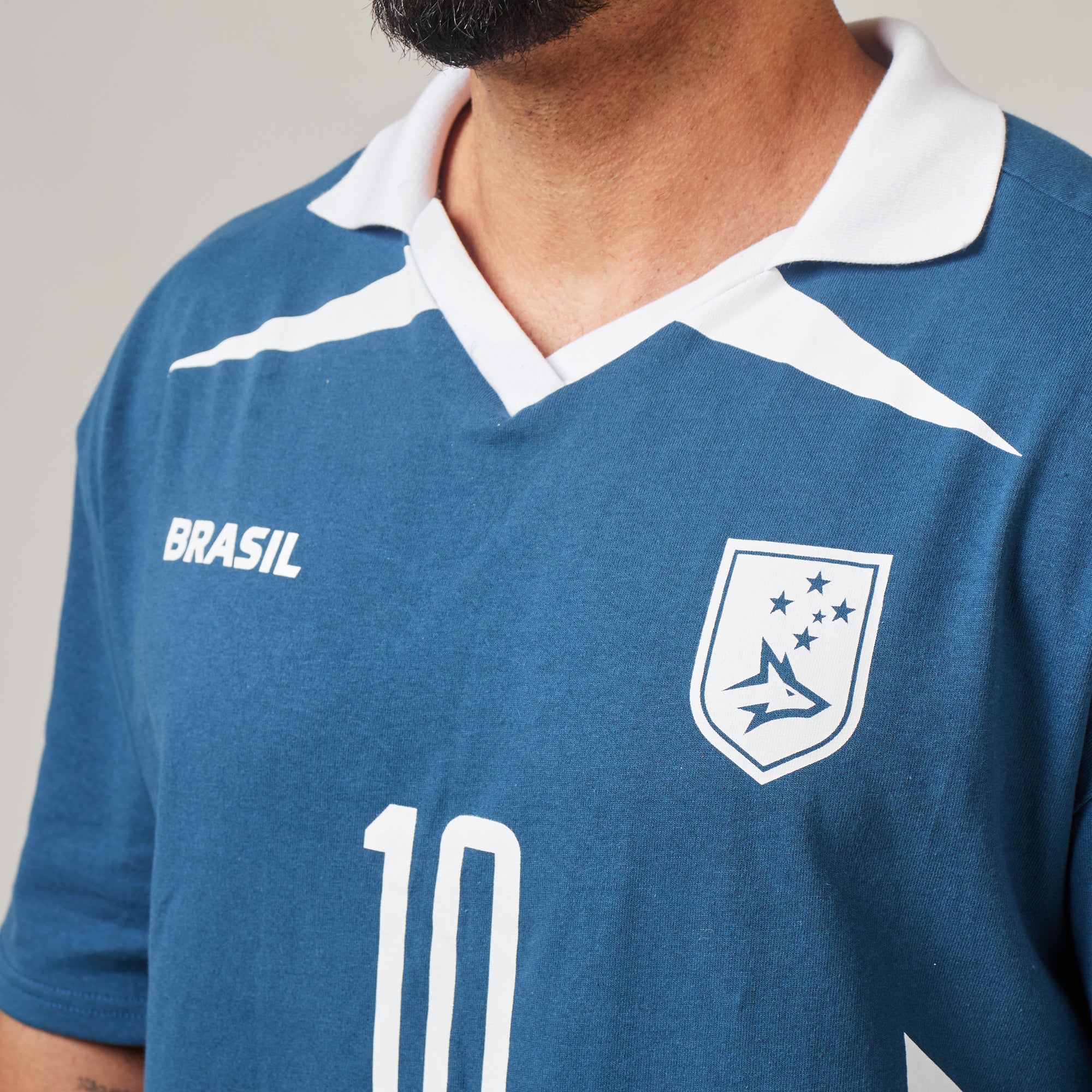 Camiseta Oversized Conquista Azul Vintage - Image 5
