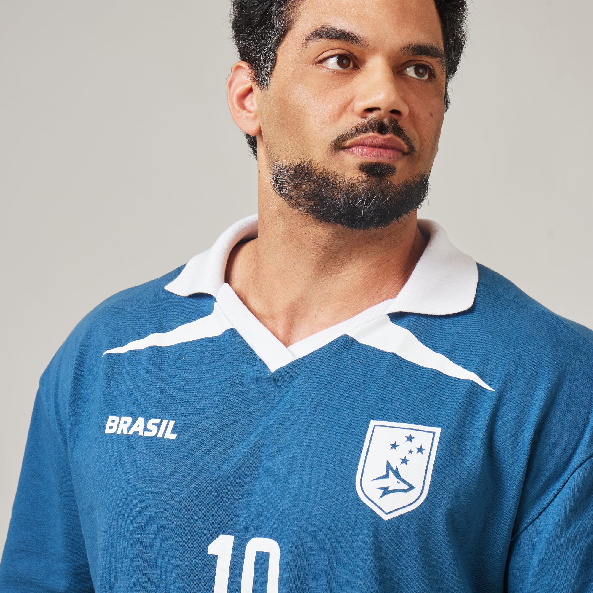 Camiseta Oversized Conquista Azul Vintage - Image 8