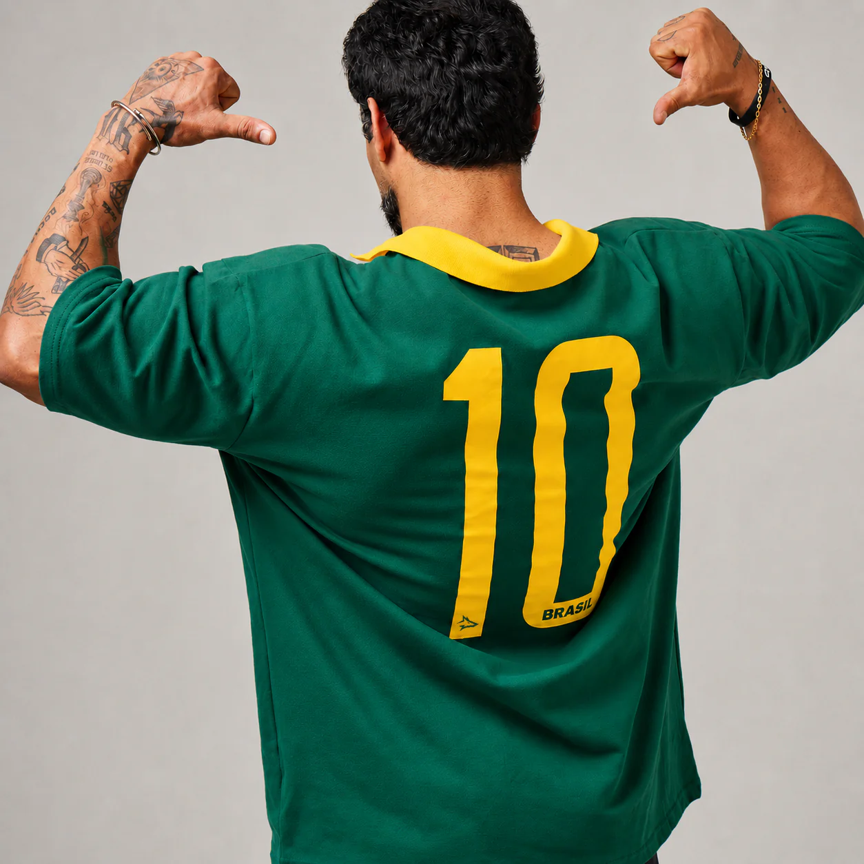 Camiseta Oversized Conquista Verde Bandeira - Image 3