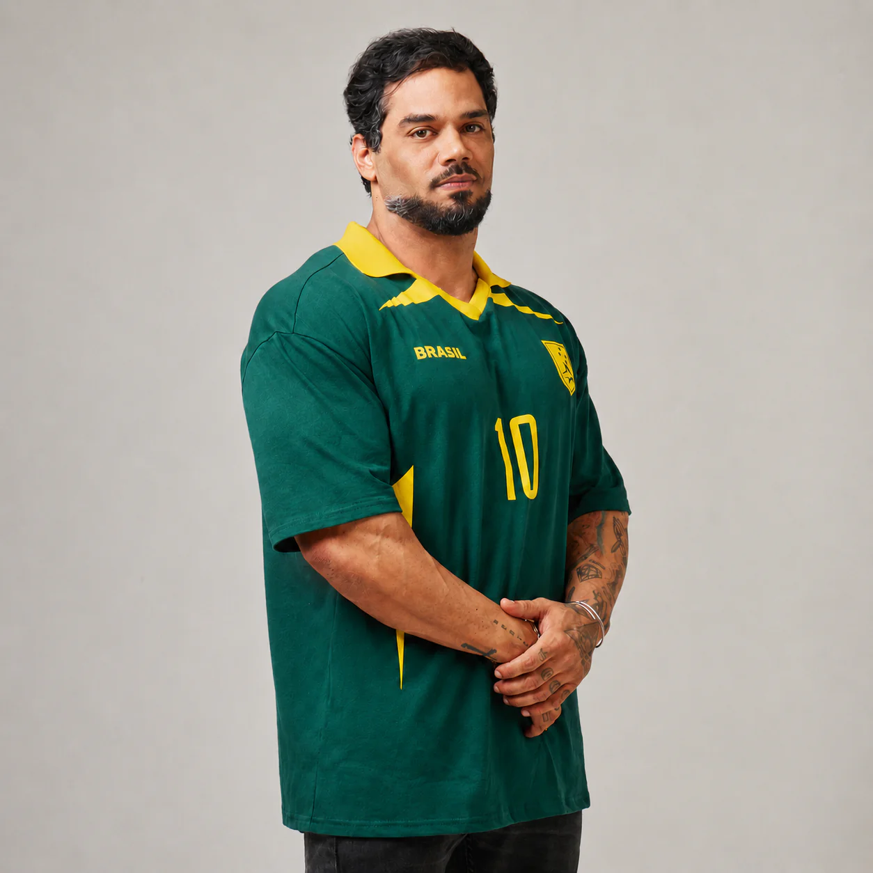 Camiseta Oversized Conquista Verde Bandeira - Image 4